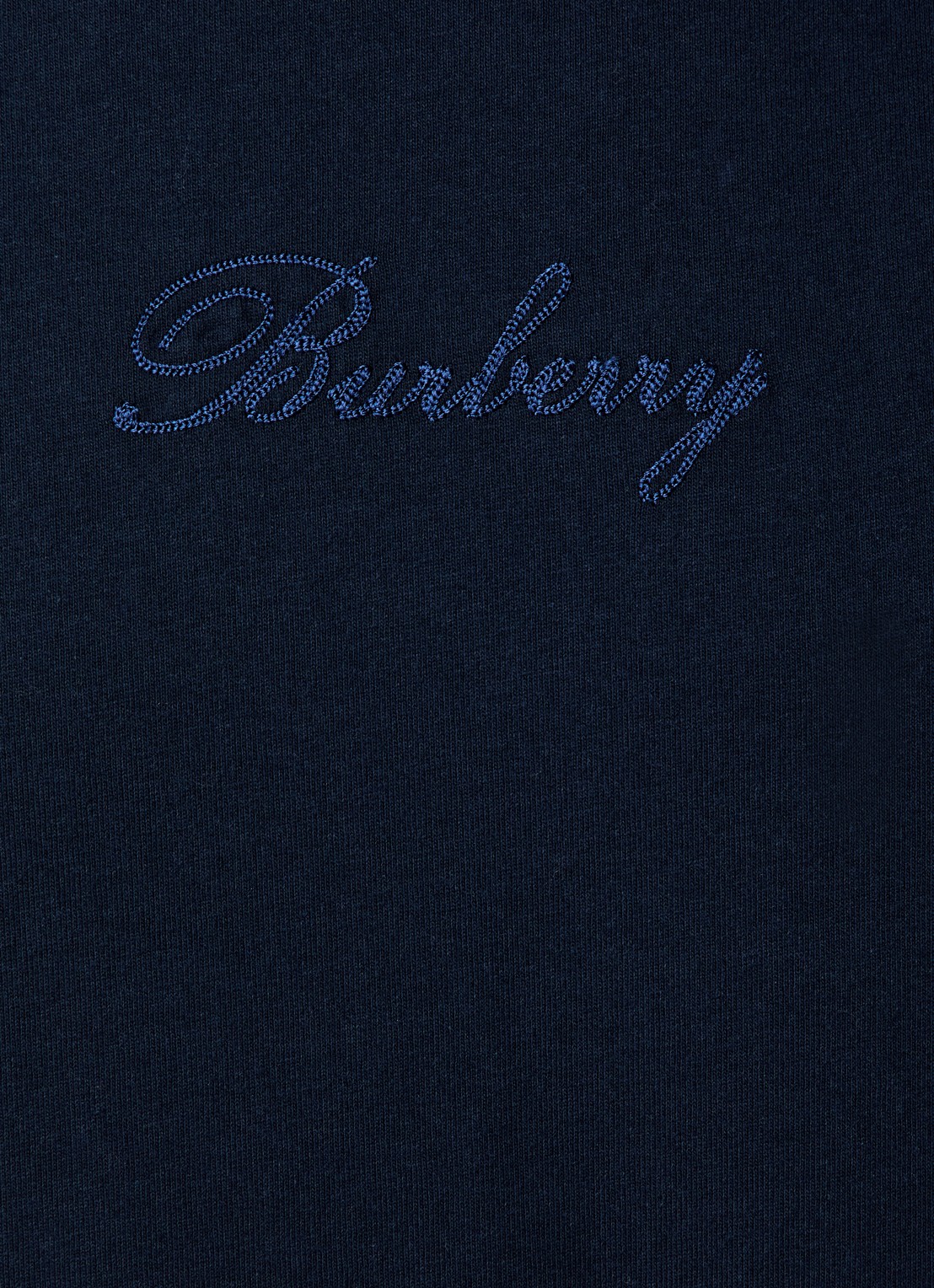 Burberry Ryan T-shirt met logoborduring - detail 2 donkerblauw