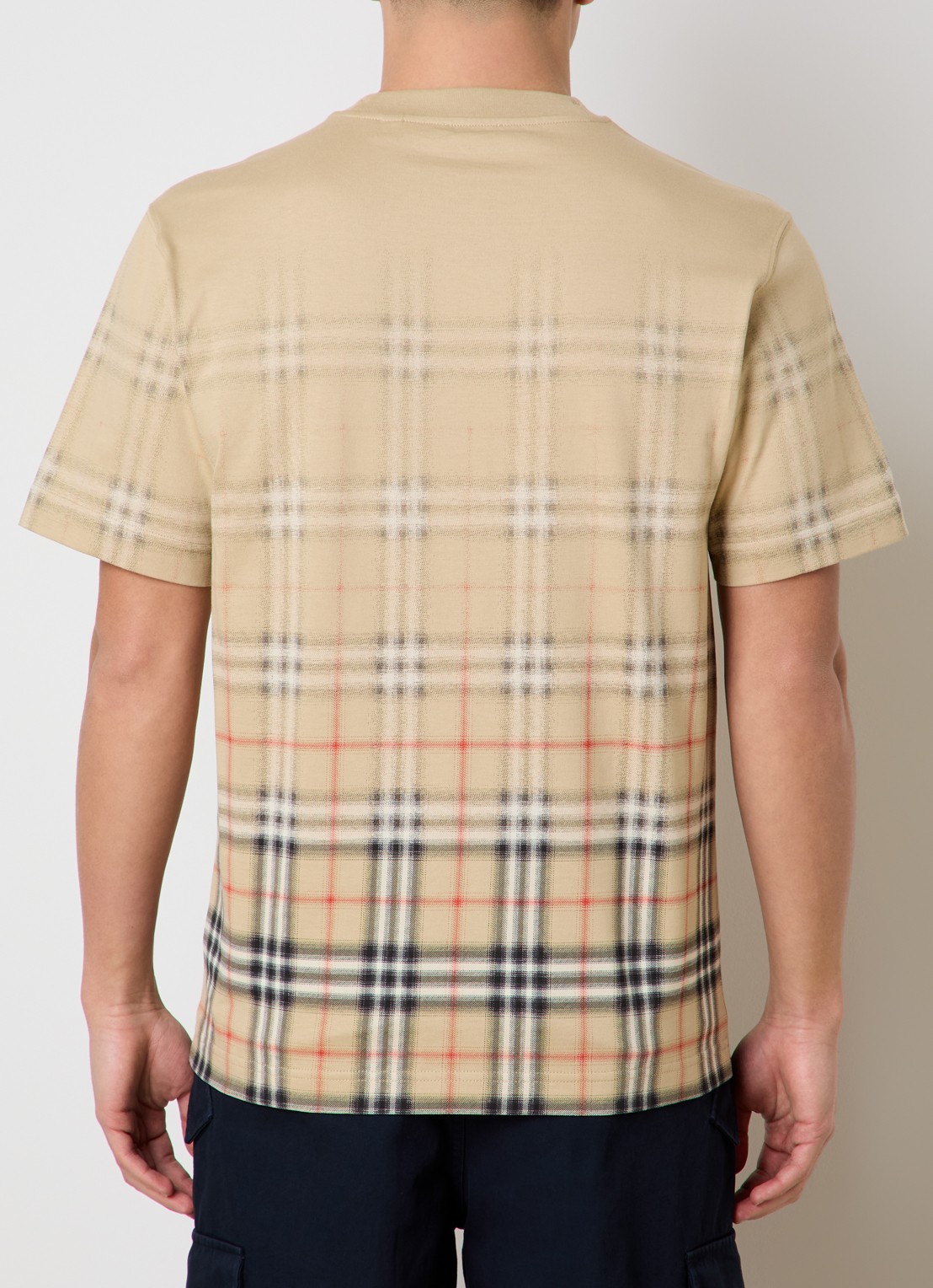 Burberry Ryan T-shirt met print - achterkant 3 beige
