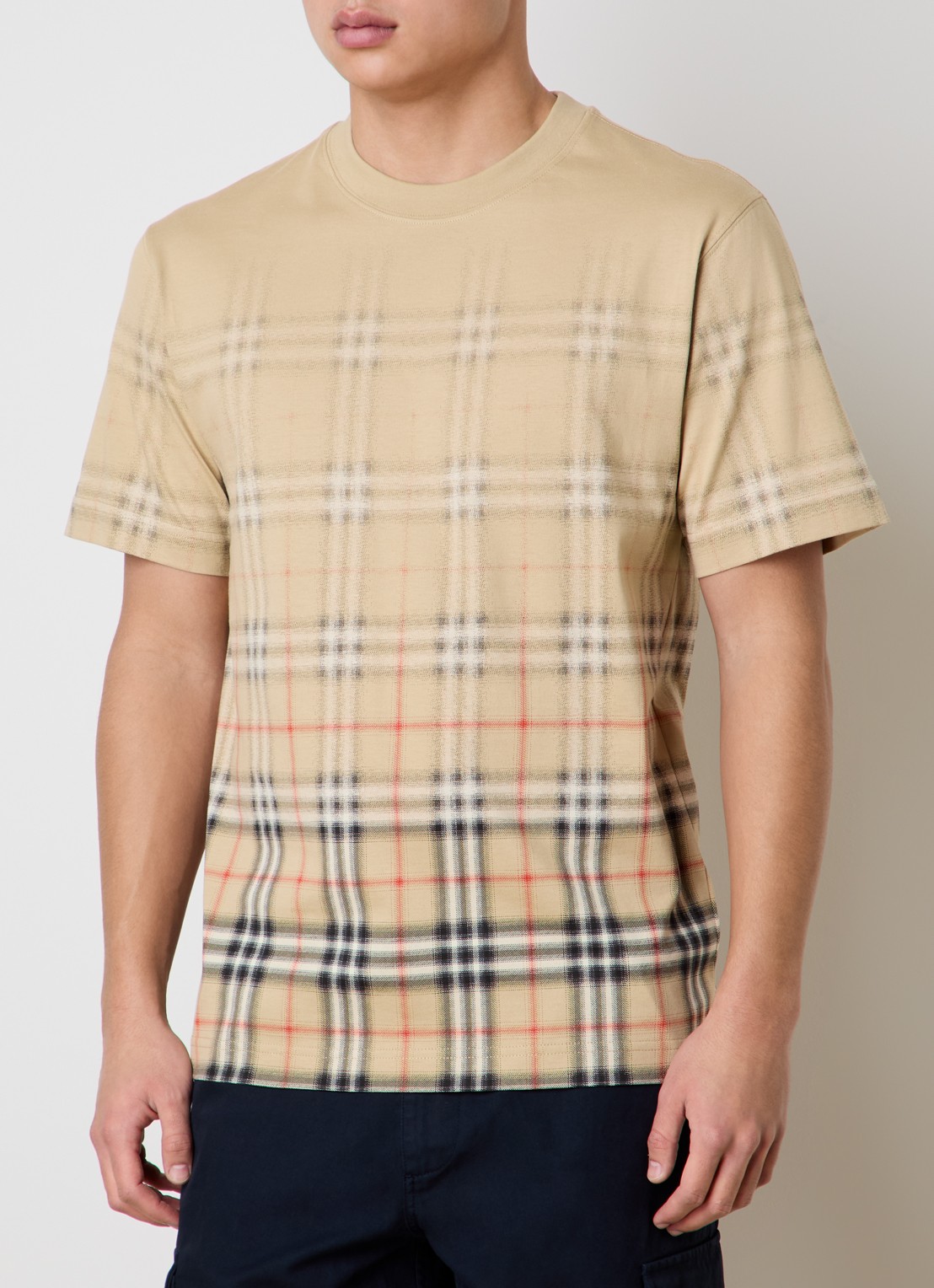 Burberry Ryan T-shirt met print - detail 4 beige