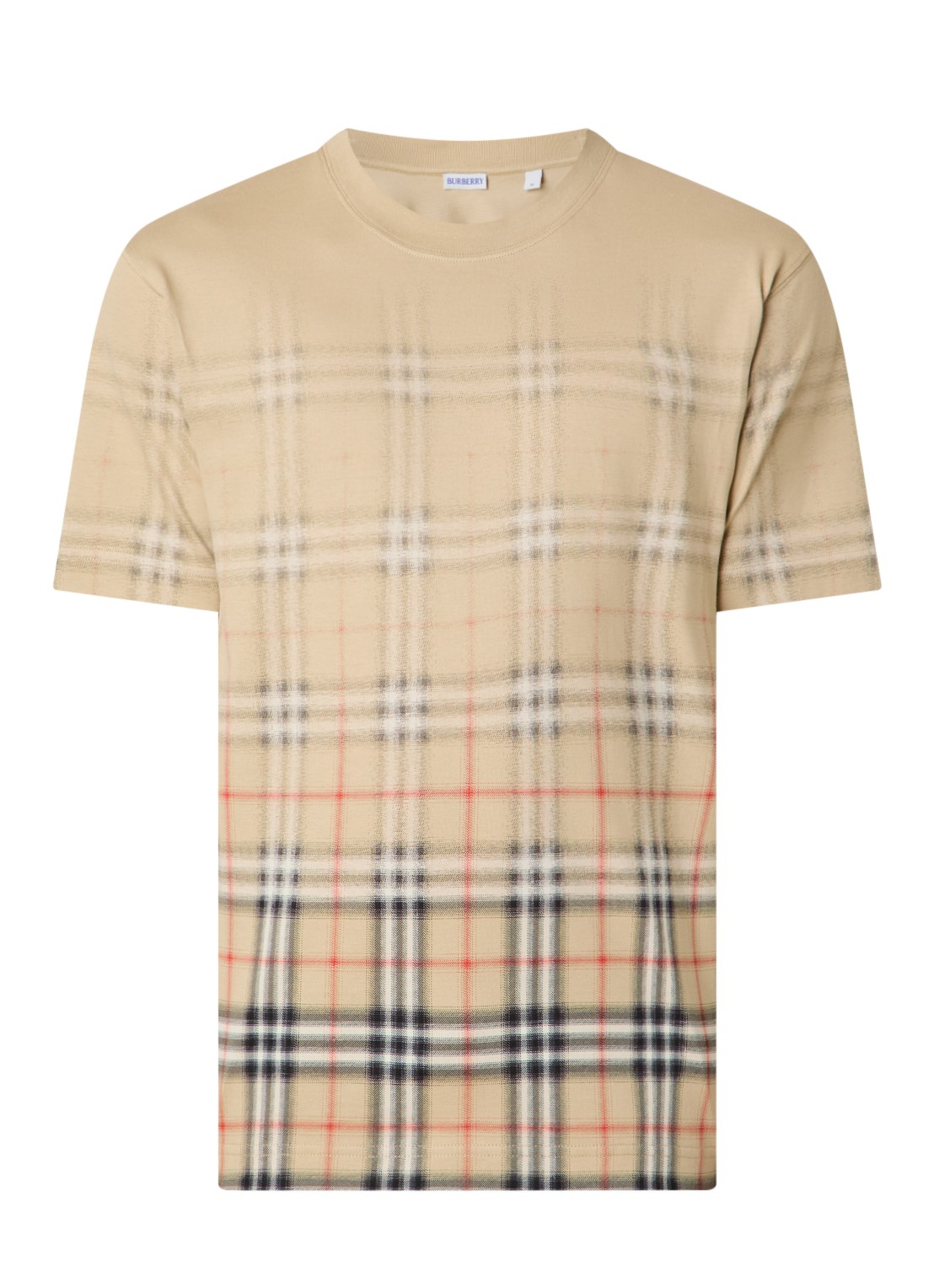 Burberry Ryan T-shirt met print - voorkant beige
