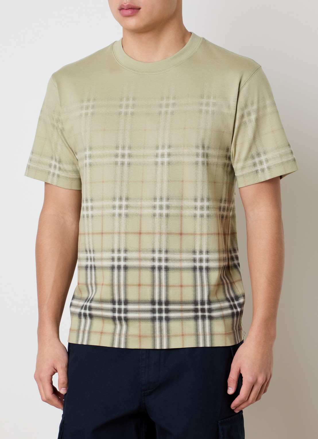 Burberry Ryan T-shirt met print - detail lichtgroen