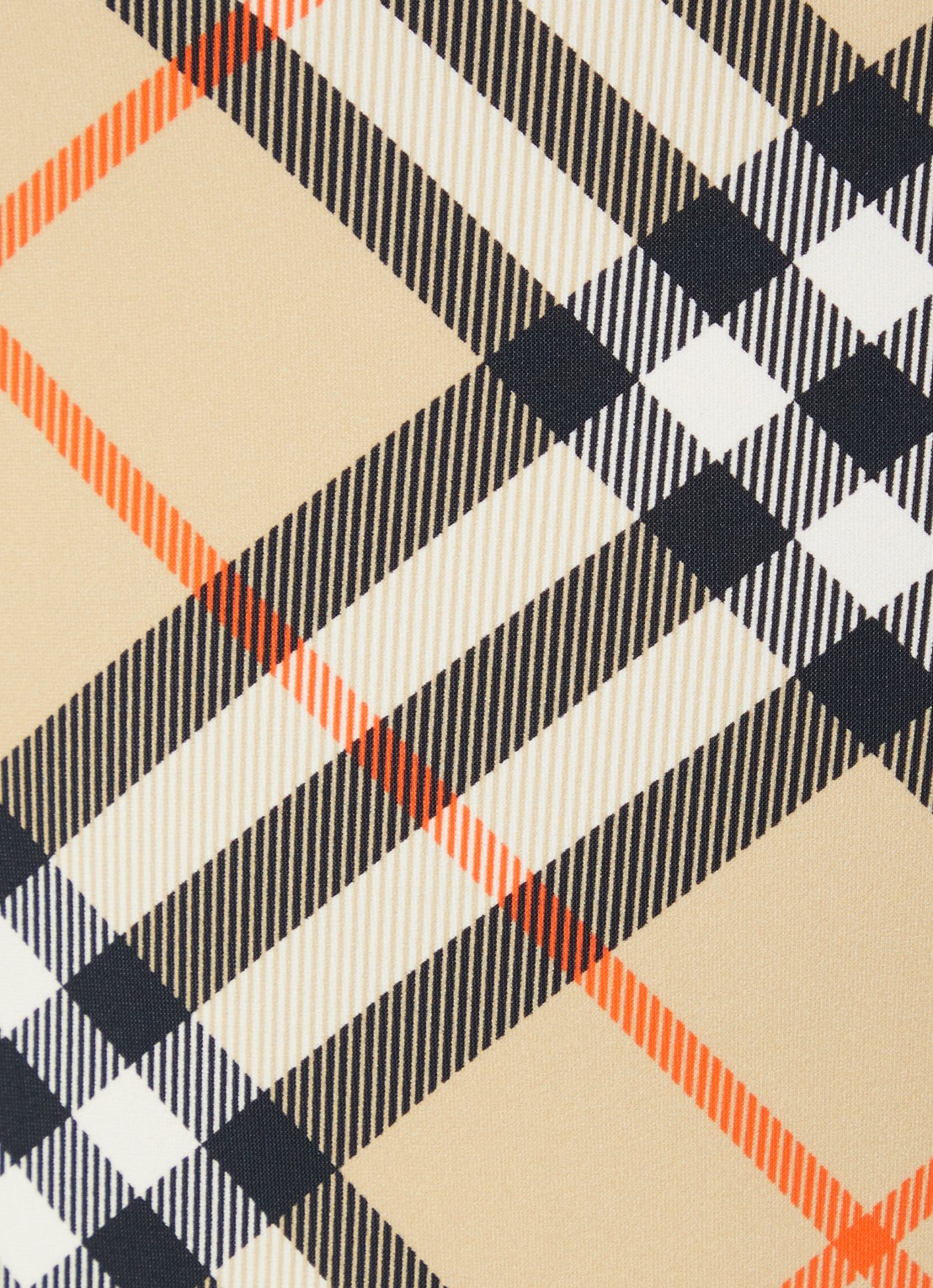 Burberry Sabina badpak met ruitdessin - detail 2 zand