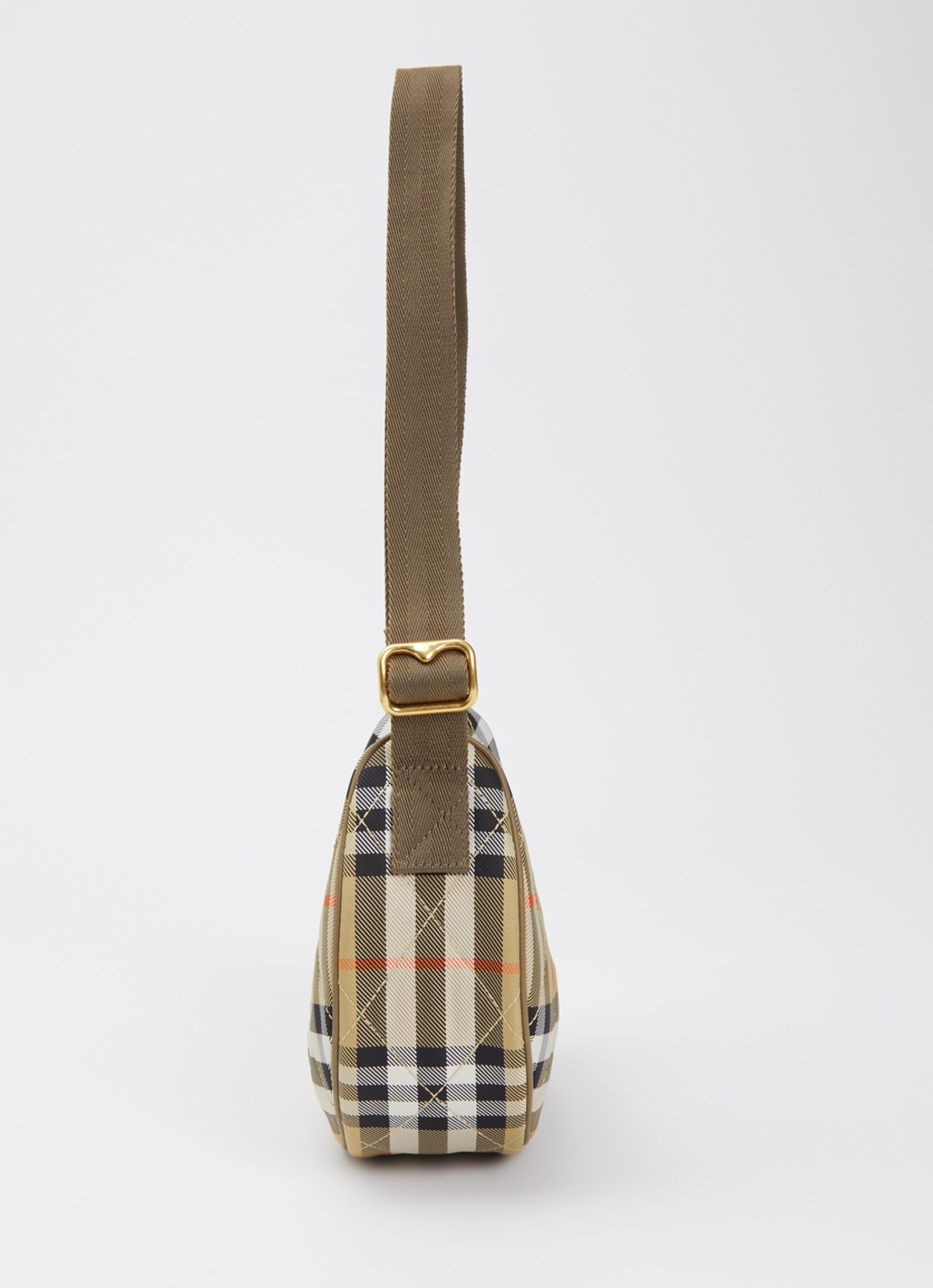 Burberry Schoudertas met logo en quilt patroon  - detail 4 zand