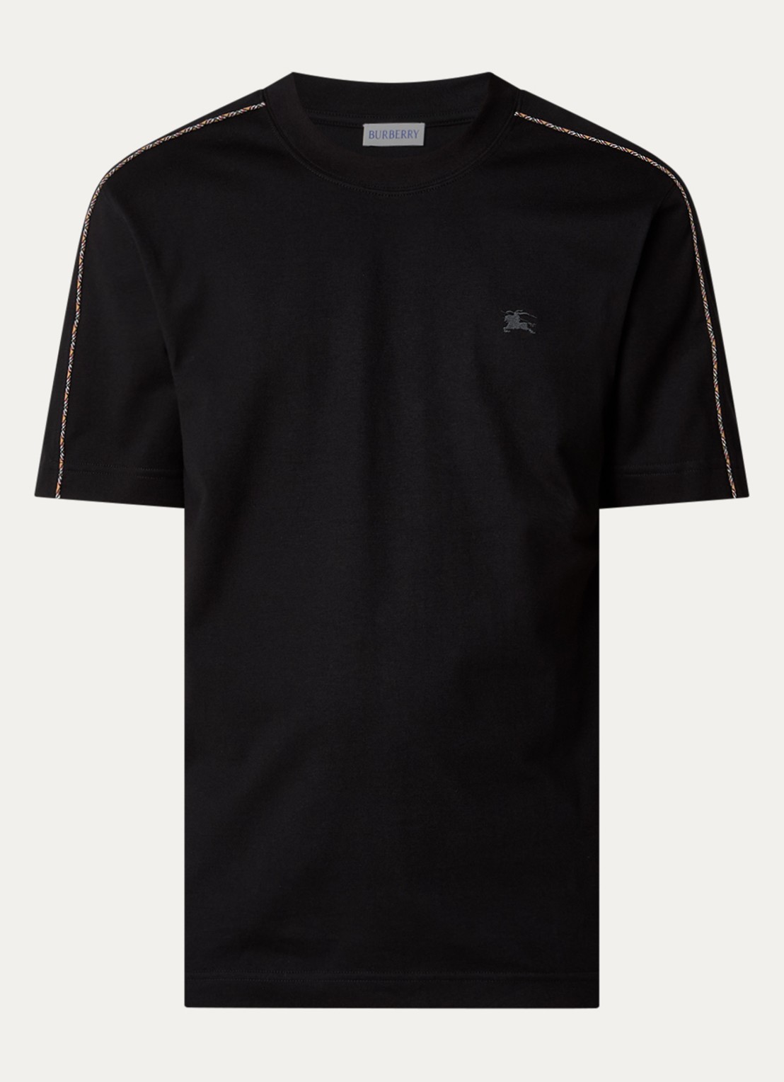 Burberry Seth T-shirt met logo - voorkant zwart