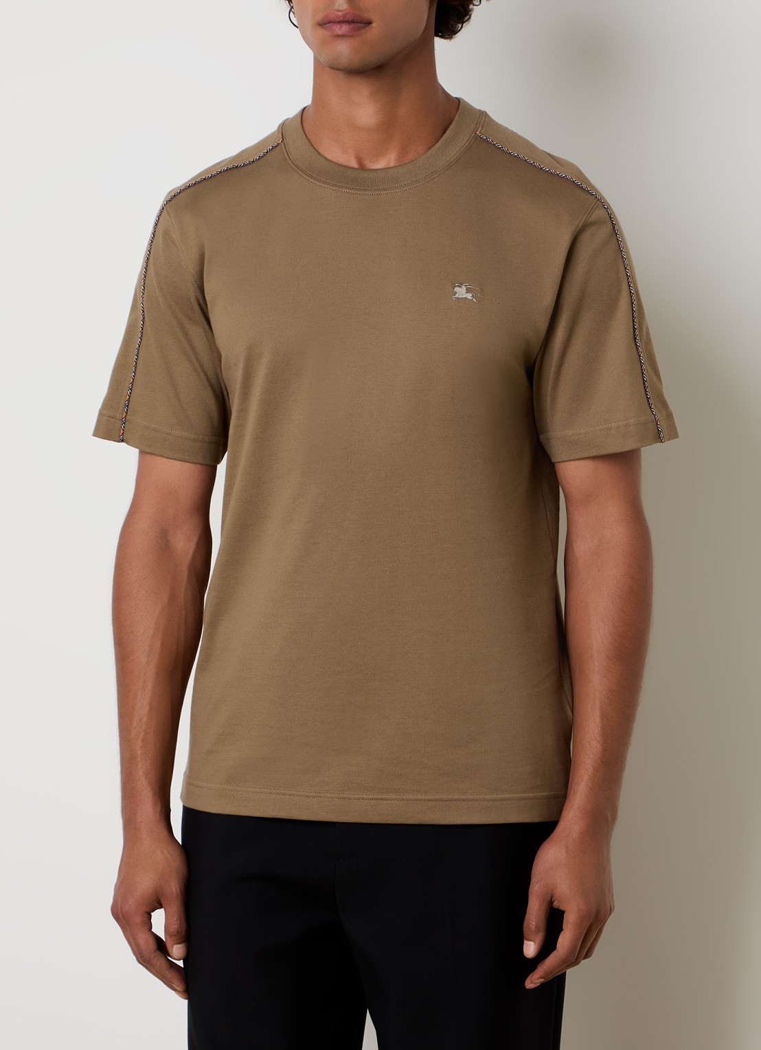 Burberry Seth T-shirt met logo - detail 3 camel