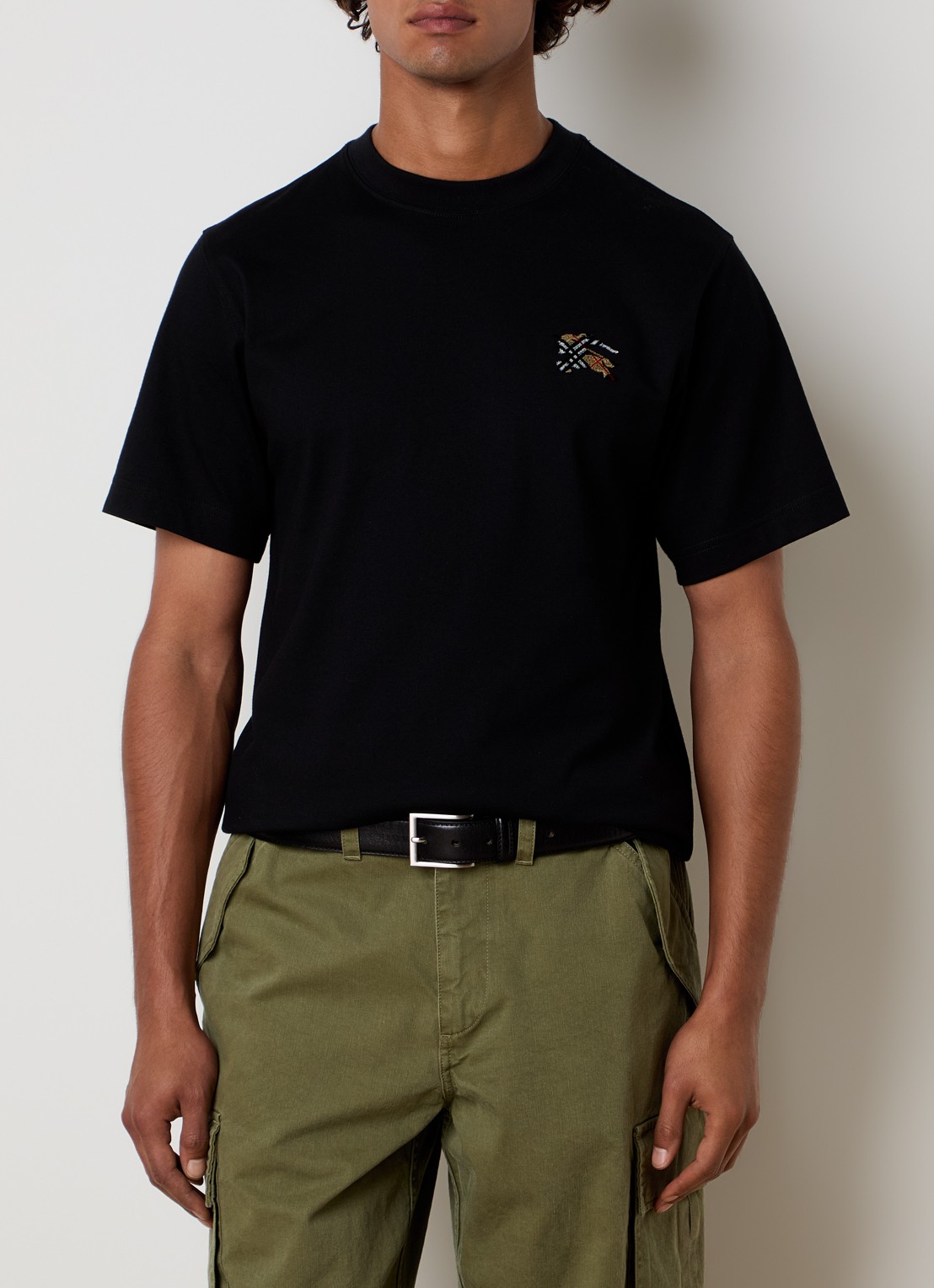Burberry Seth T-shirt met logo - detail 4 zwart