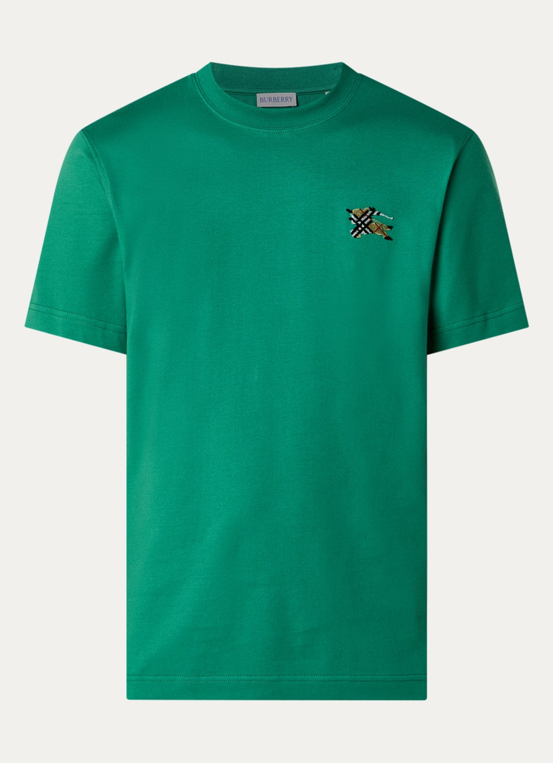 Burberry Seth T-shirt met logo - voorkant groen
