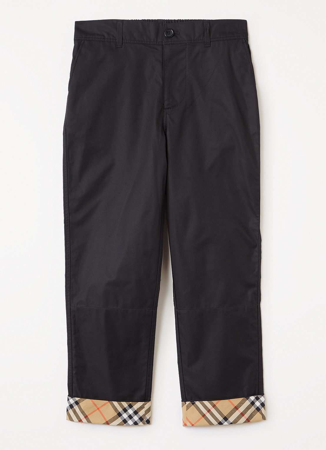 Burberry Sheldon loose fit pantalon - voorkant zwart