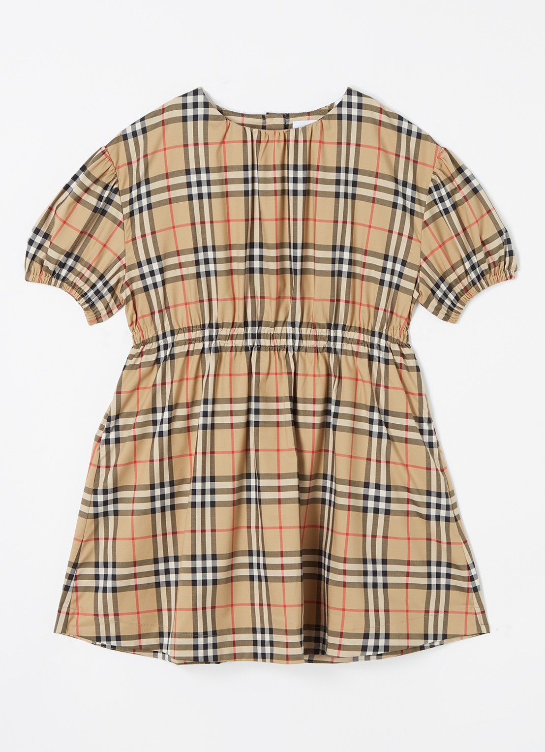Burberry Shelley tuniekjurk met ruitdessin - voorkant 2 beige