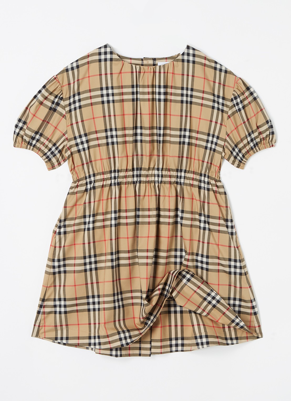 Burberry Shelley tuniekjurk met ruitdessin - voorkant 3 beige