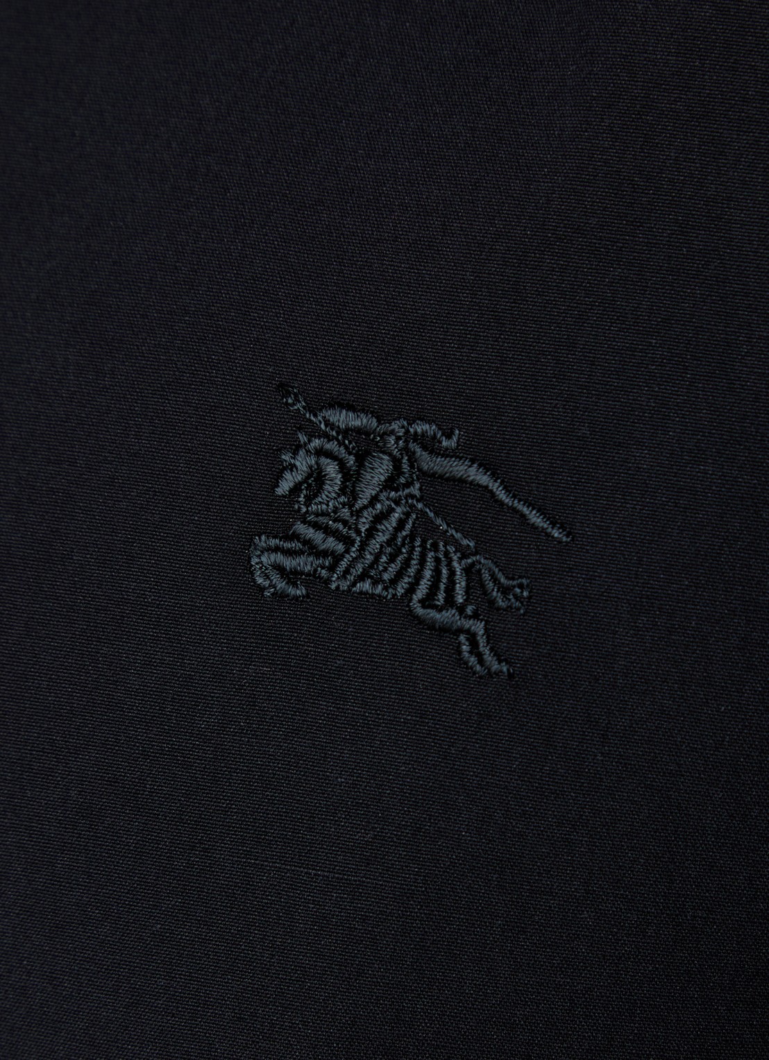 Burberry Sherfield slim fit overhemd met stretch  - detail 2 zwart