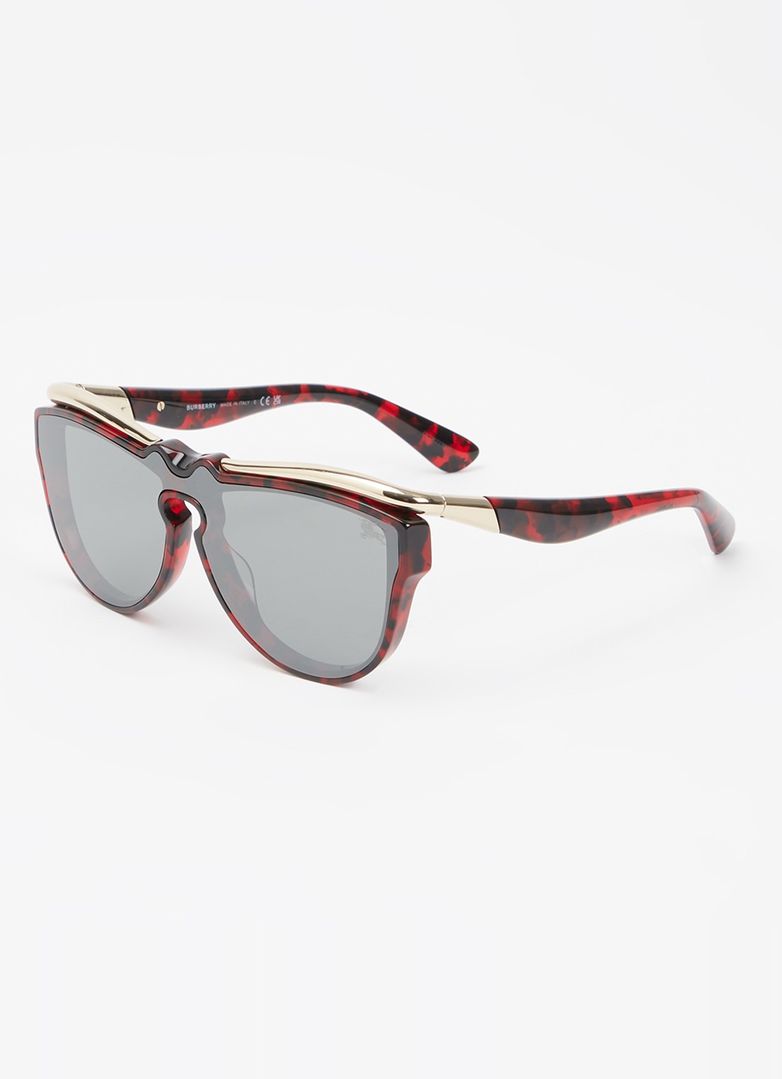 Burberry Shield zonnebril BE3162U - voorkant 4 cranberryrood