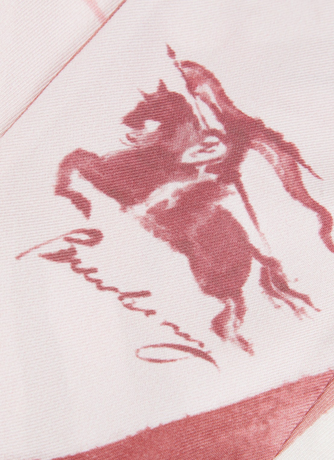 Burberry Sjaal van zijde 180 x 8 cm - detail 2 oudroze