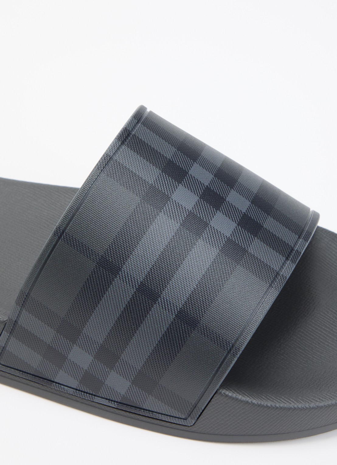 Burberry Slipper met logoprint - detail 6 antraciet