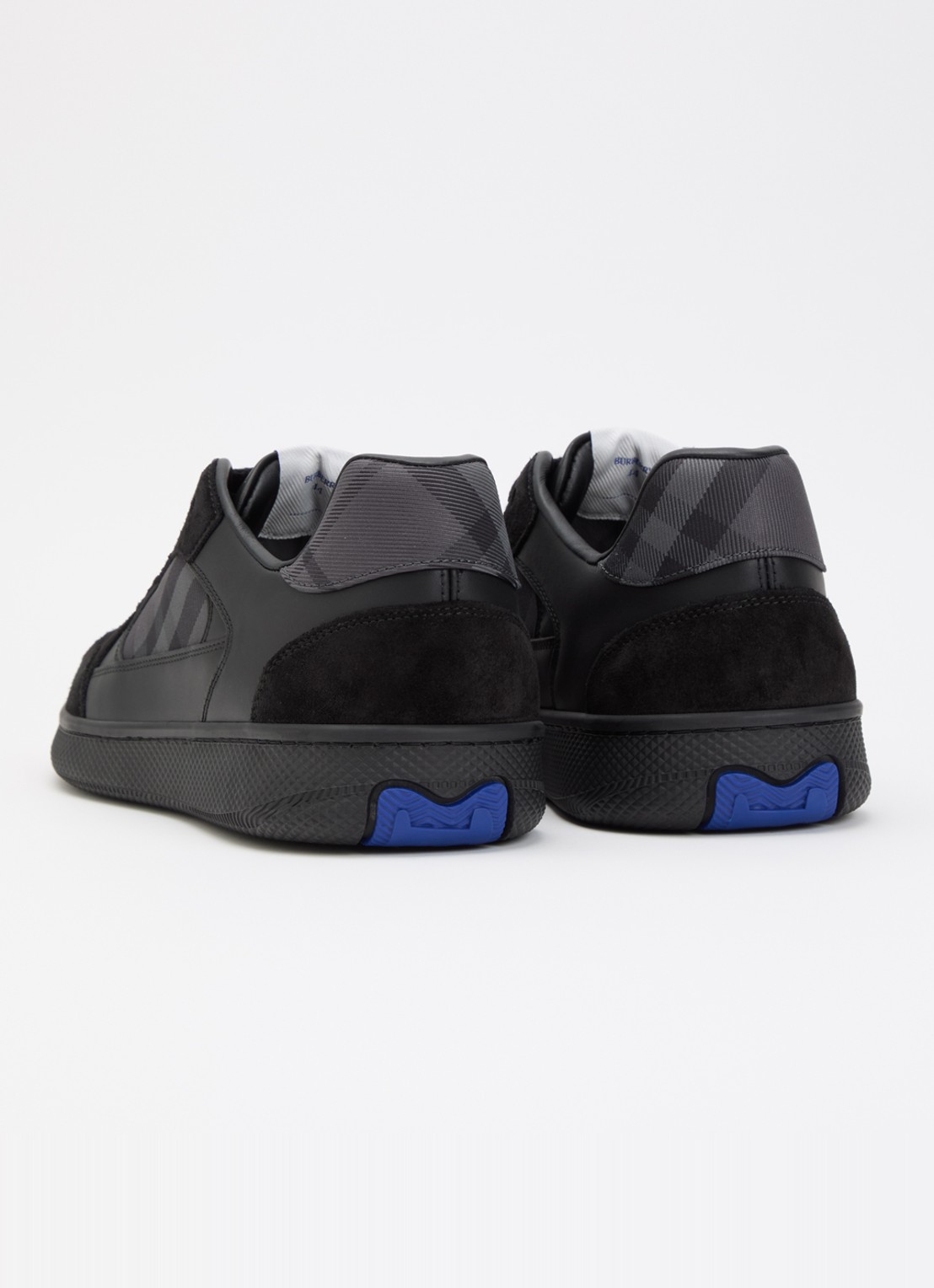 Burberry Sneaker met ruitdessin - achterkant 2 zwart