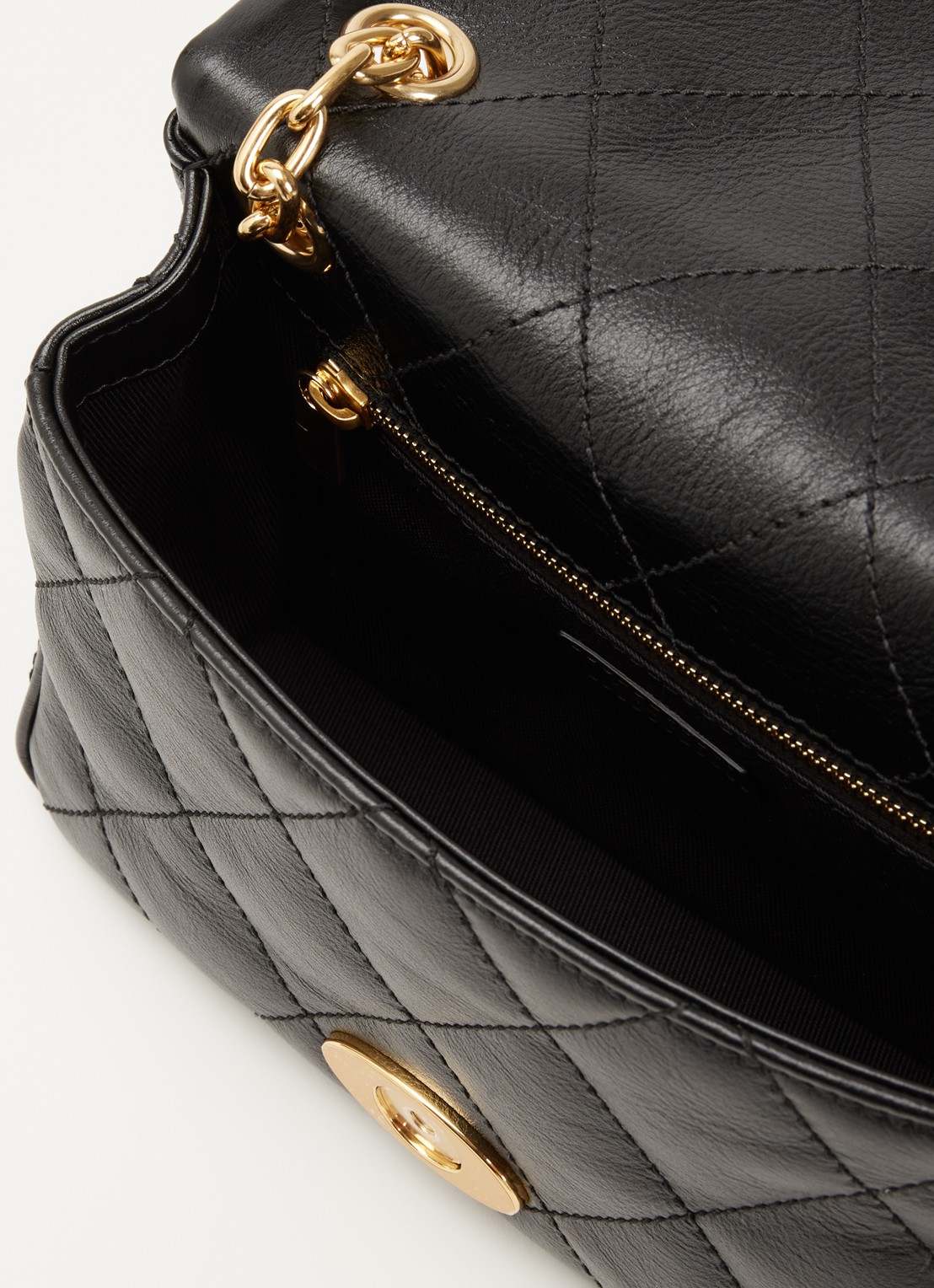 Burberry Strand schoudertas van kalfsleer met verstelbare schouderriem - detail 5 zwart