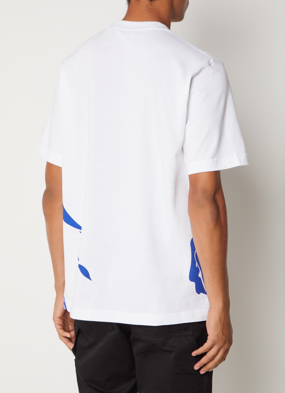 Burberry T-shirt met logoprint - achterkant wit