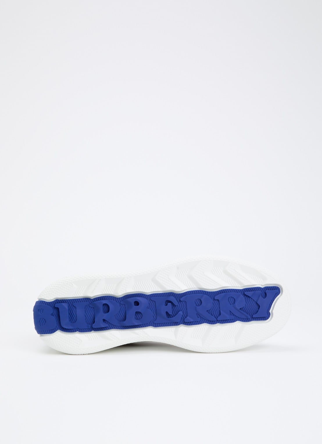 Burberry Terrace sneaker van kalfsleer met ruitdessin - detail 3 wit