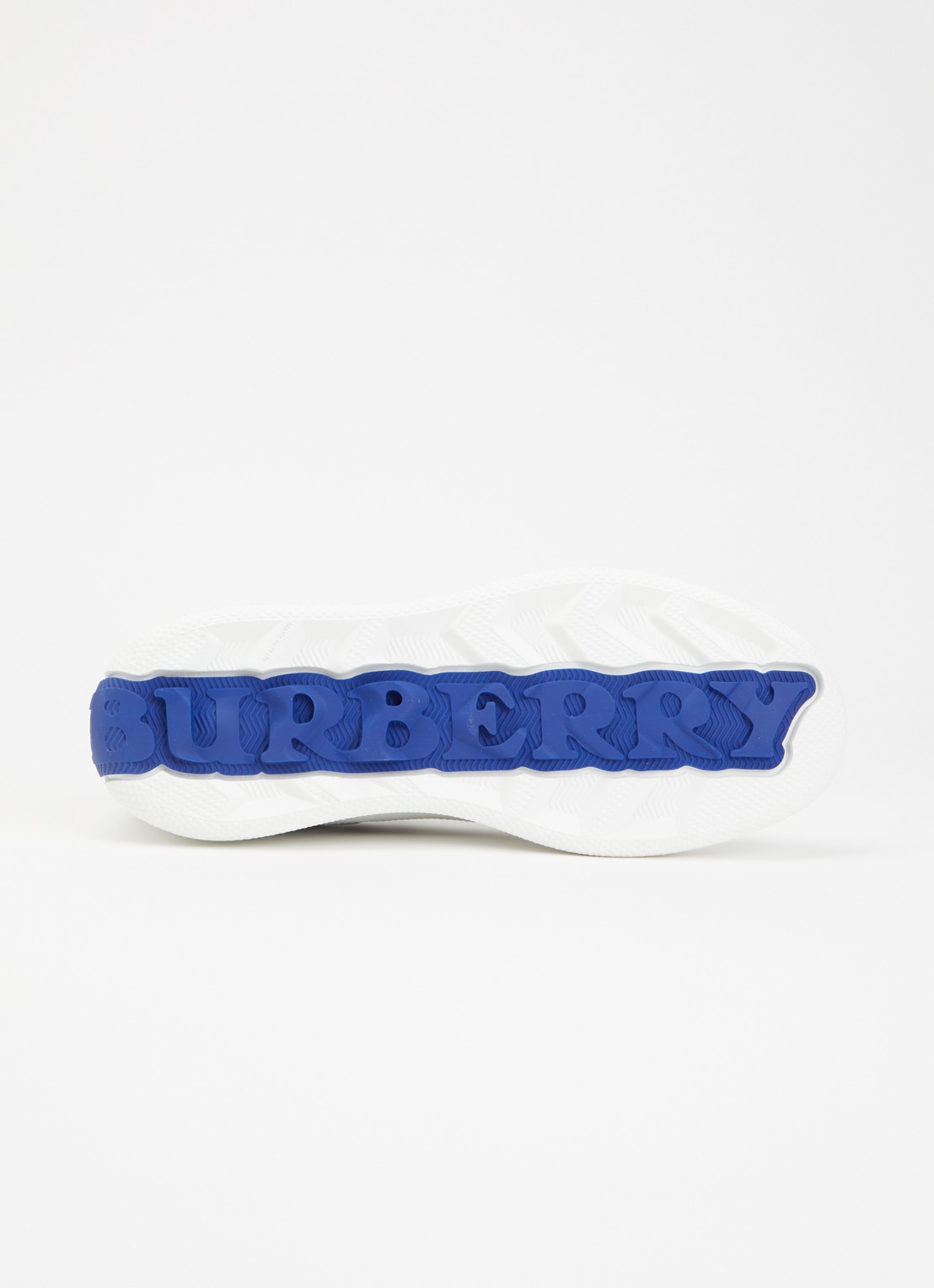Burberry Terrace sneaker van kalfsleer met ruitdessin - detail 5 wit