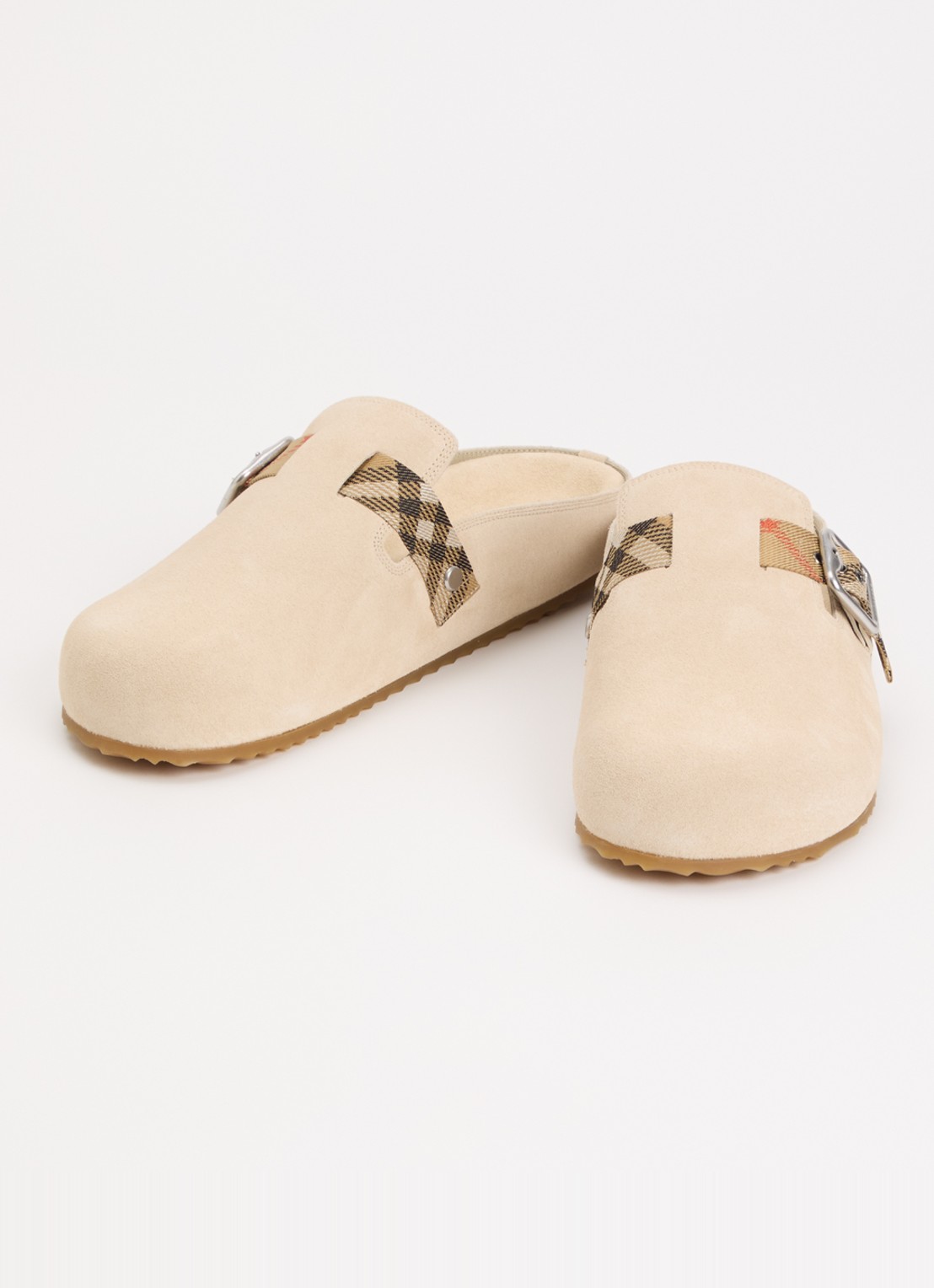 Burberry Urchin muiltje van suède met gespdetail - detail 2 beige
