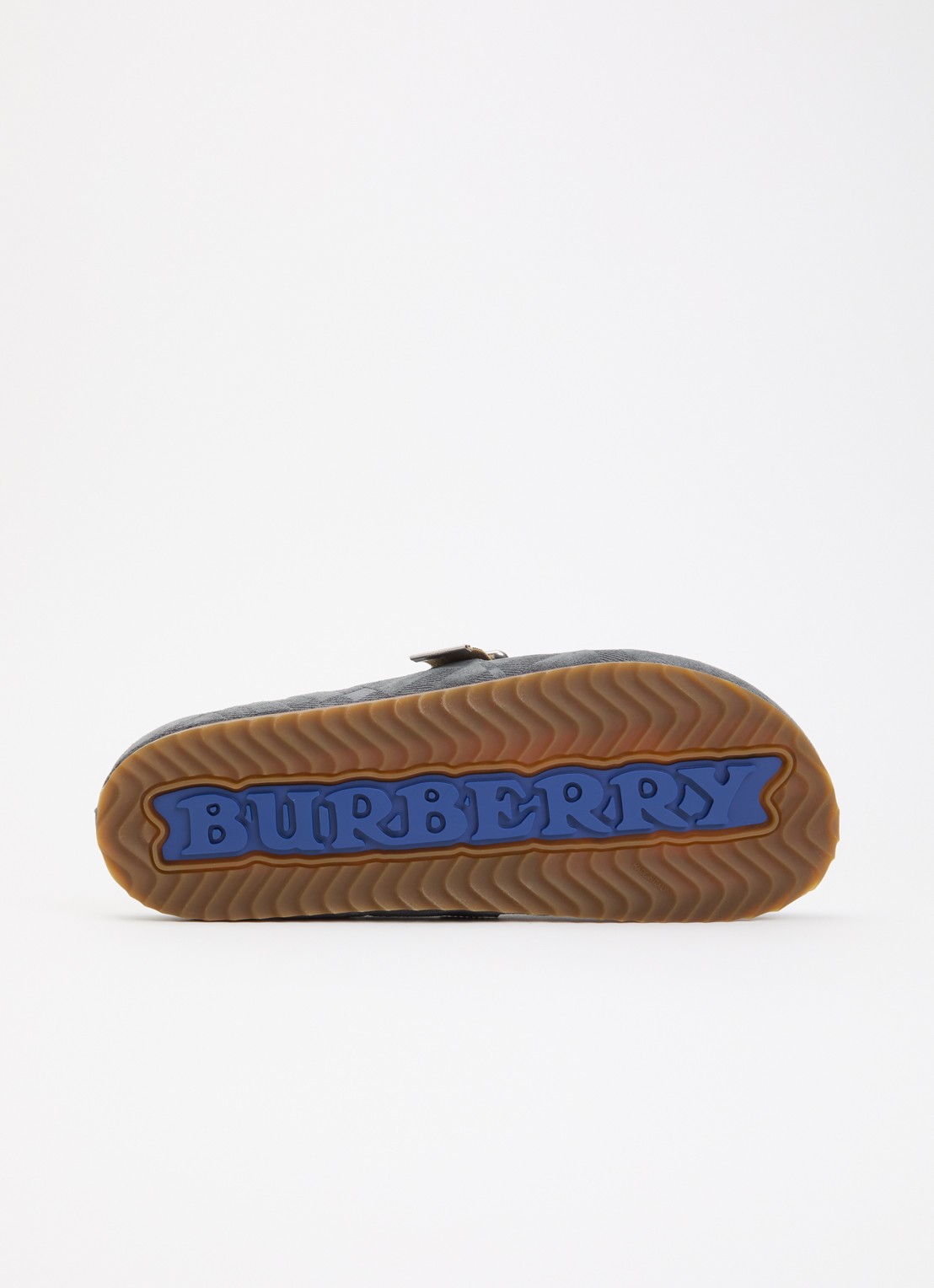 Burberry Urchin muiltje van suède met gespdetail - detail 4 grijs