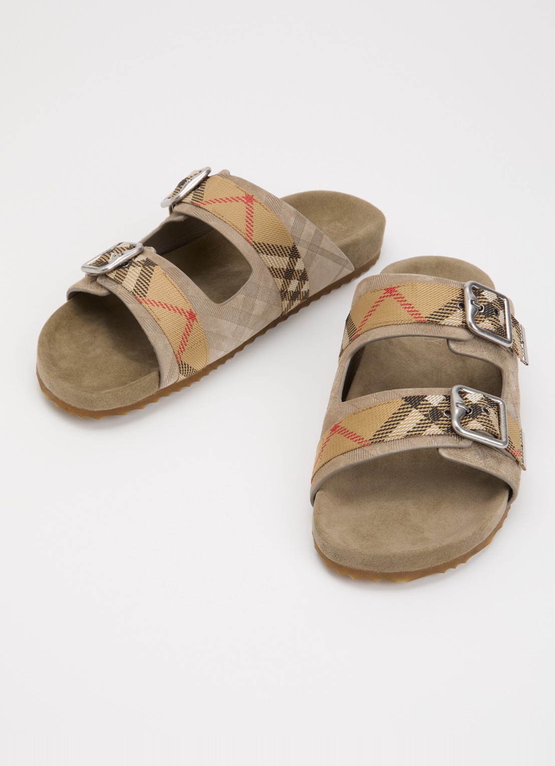 Burberry Urchin sandaal met ruitdessin - detail 3 beige
