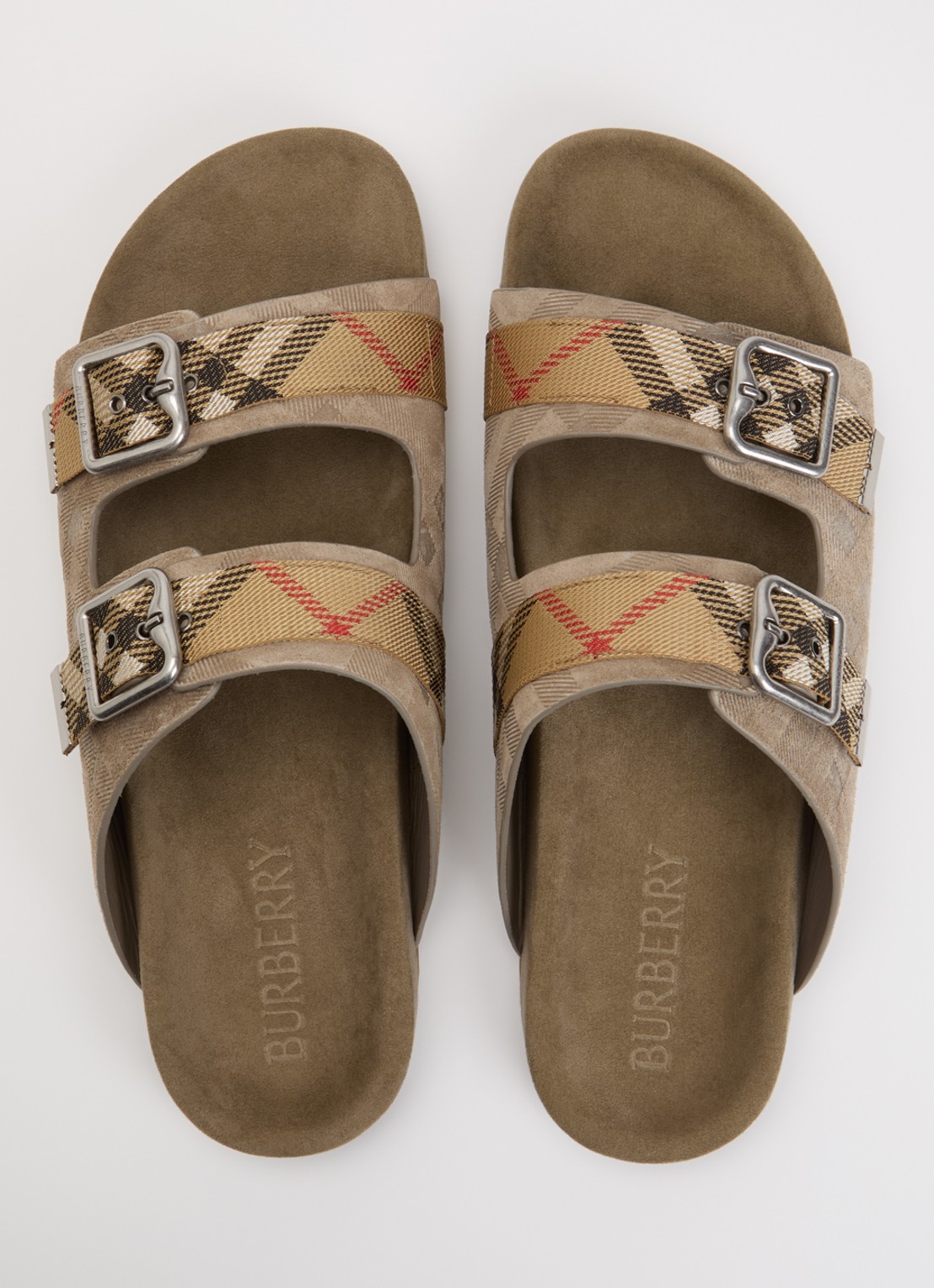 Burberry Urchin sandaal met ruitdessin - detail 4 beige