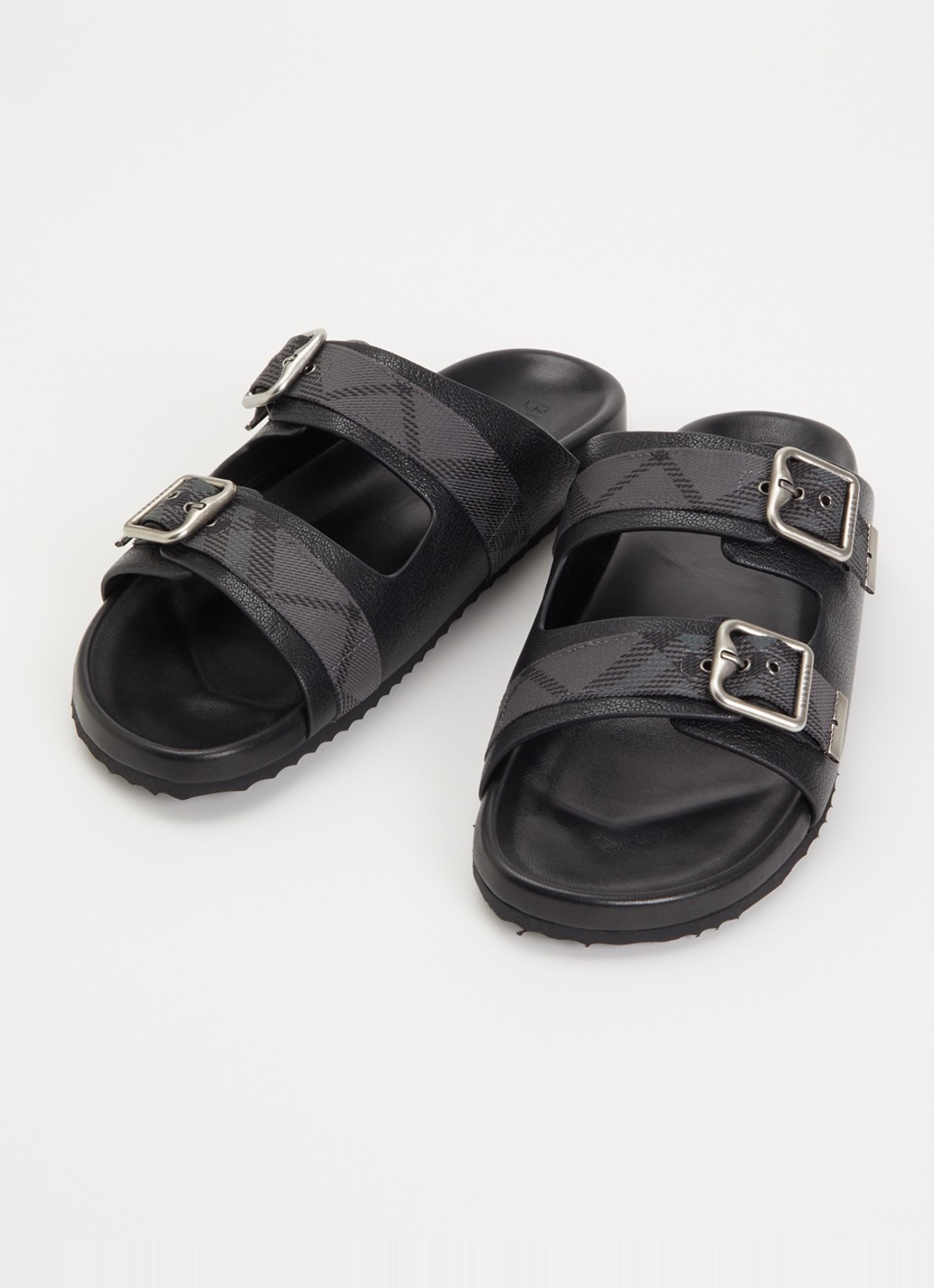 Burberry Urchin sandaal van geitenleer - detail zwart