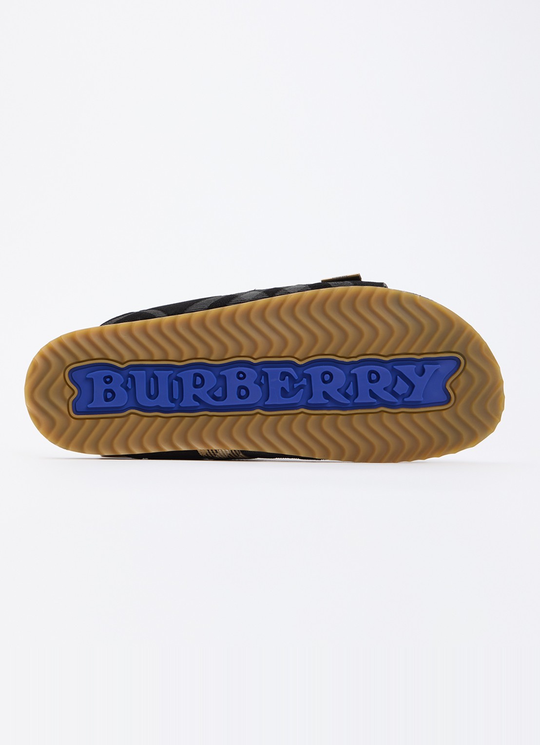 Burberry Urchin sandaal van kalfssuède met ruitdessin - detail 3 zwart