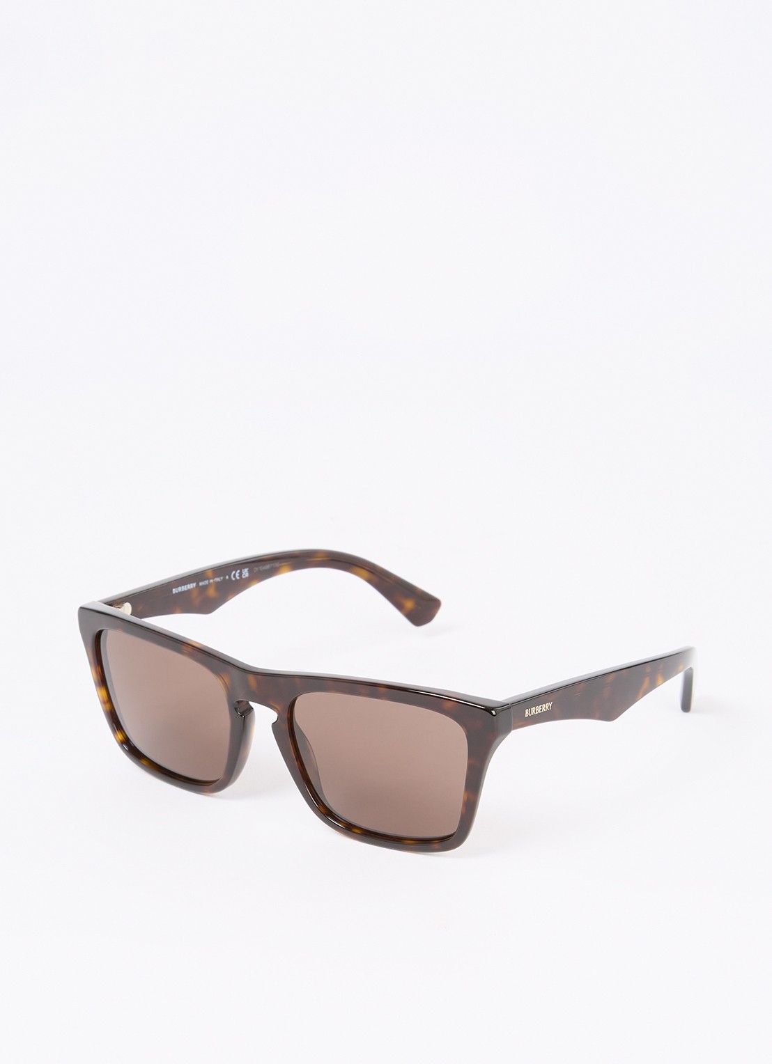 Burberry Wayfarer zonnebril BE4434 - voorkant 4 donkerbruin