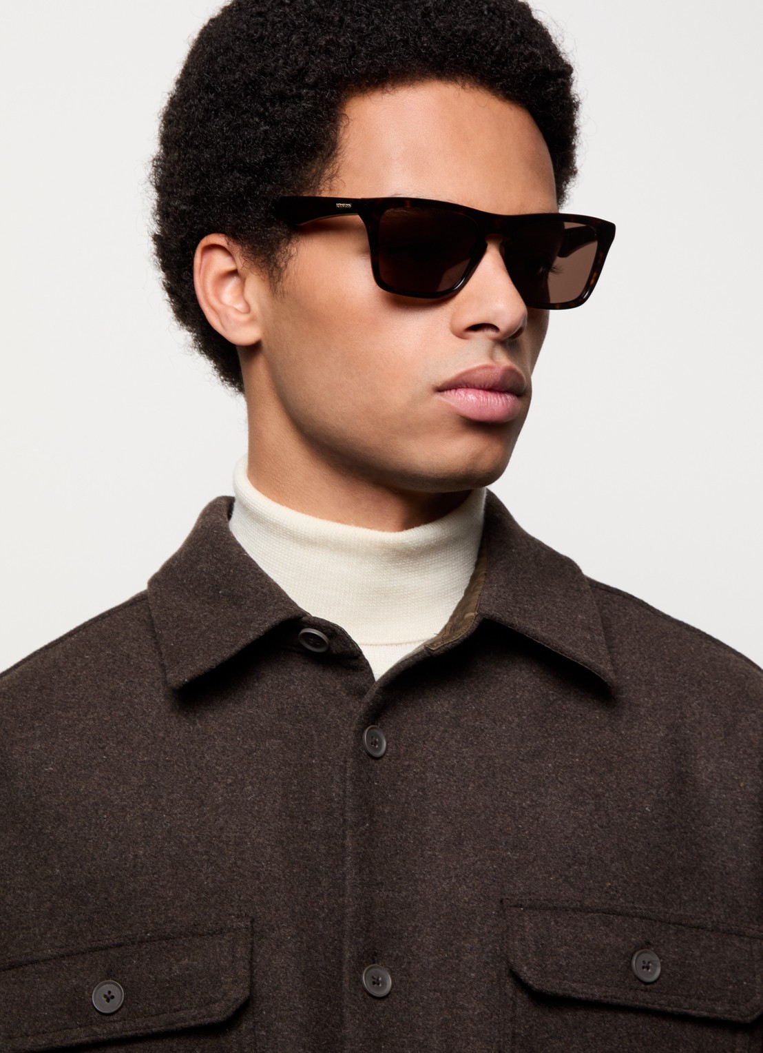 Burberry Wayfarer zonnebril BE4434 - voorkant 5 donkerbruin