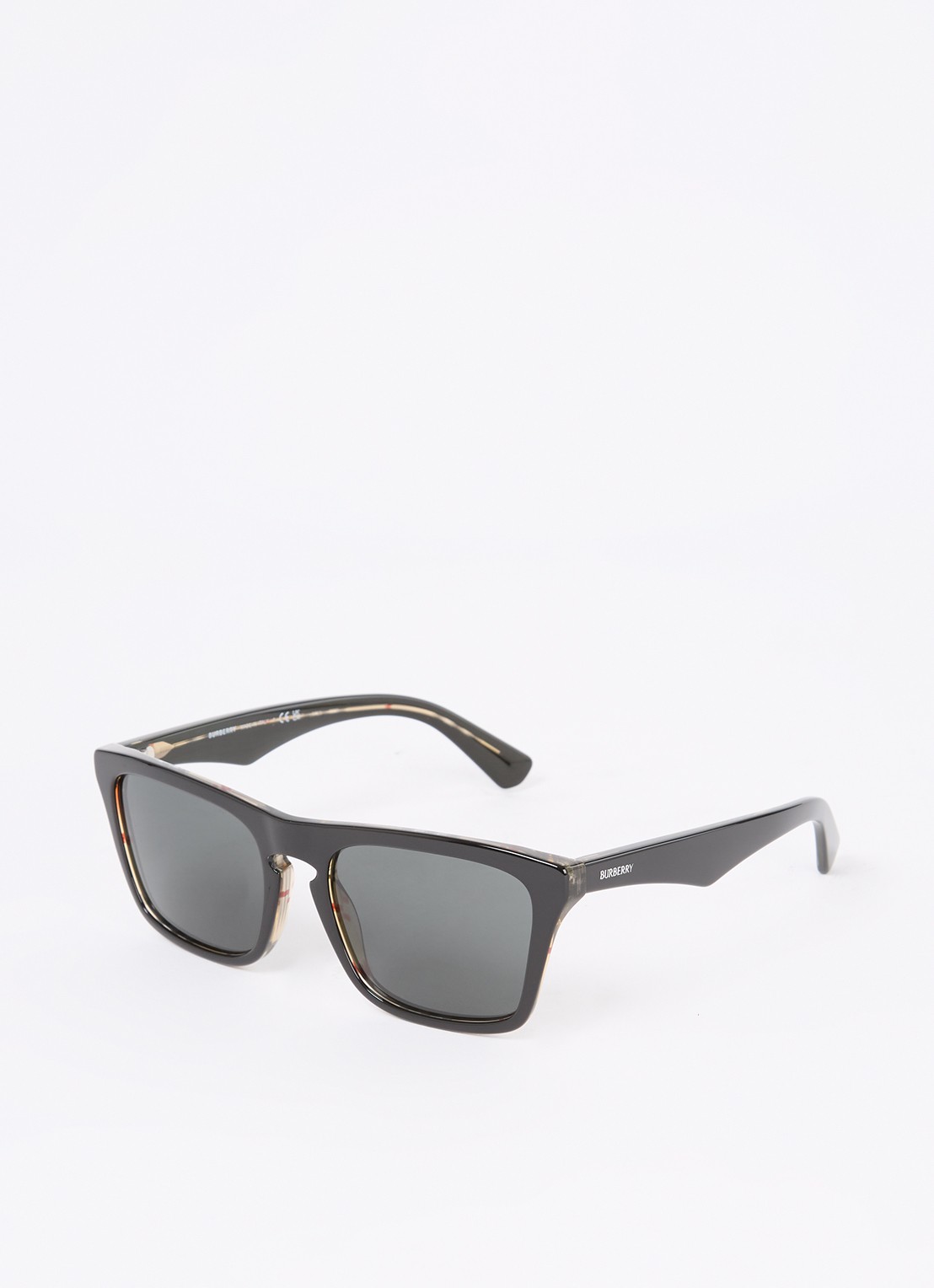 Burberry Wayfarer zonnebril BE4434 - voorkant zwart