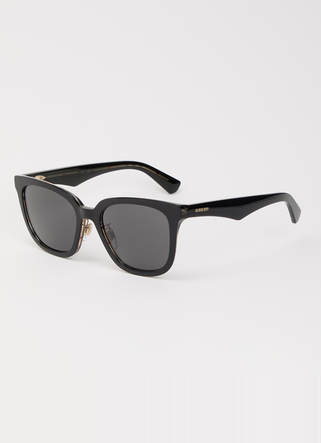 Burberry Wayfarer zonnebril BE4446D - voorkant zwart