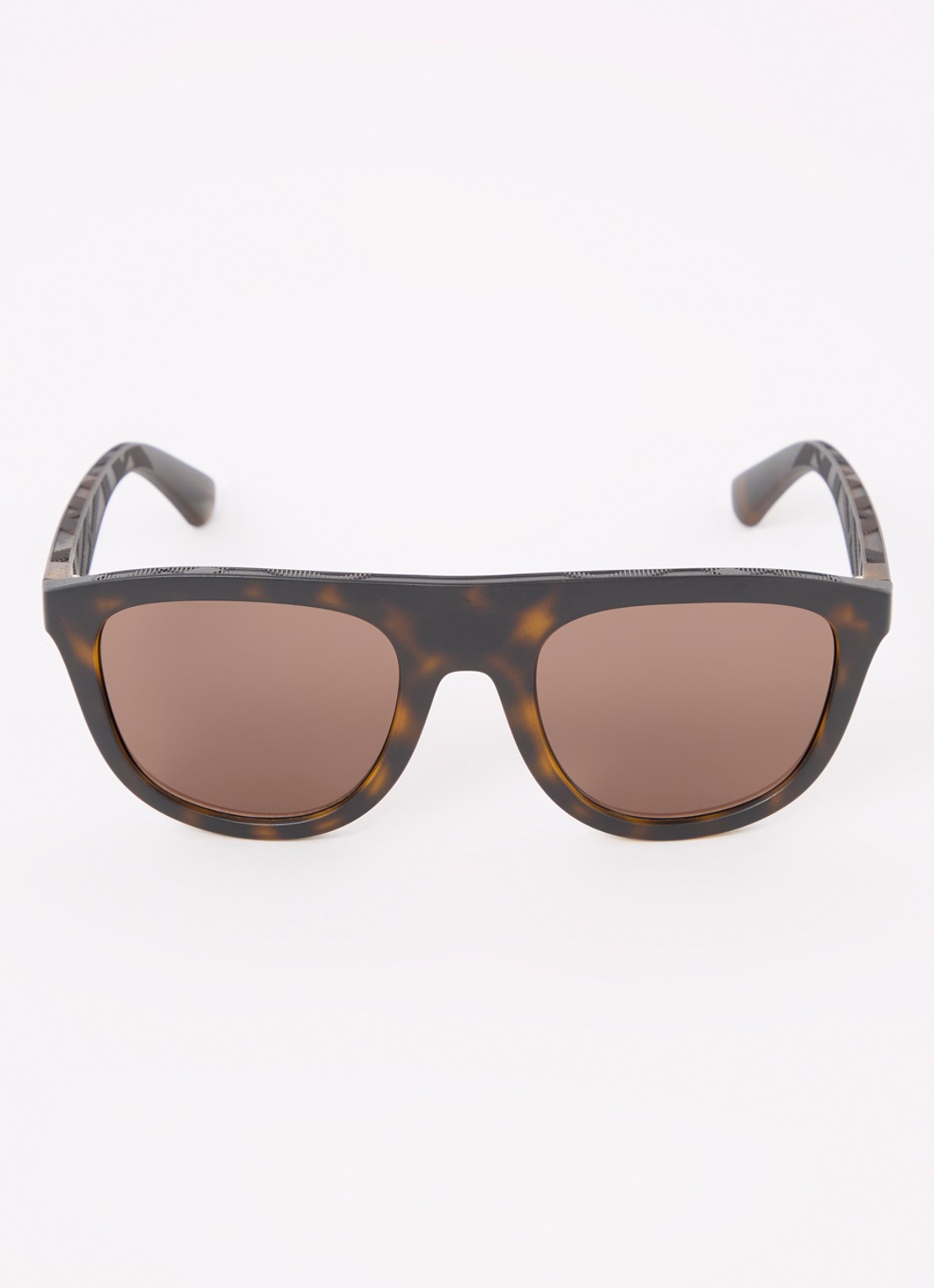 Burberry Wayfarer zonnebril BE4459U - detail donkerbruin