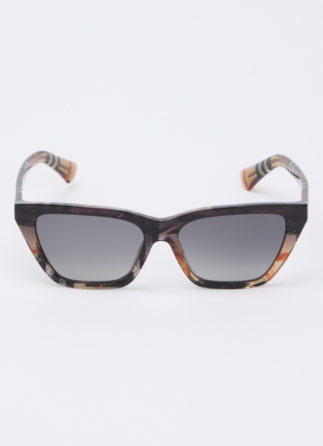 Burberry Wayfarer zonnebril BE4468  - detail bruin