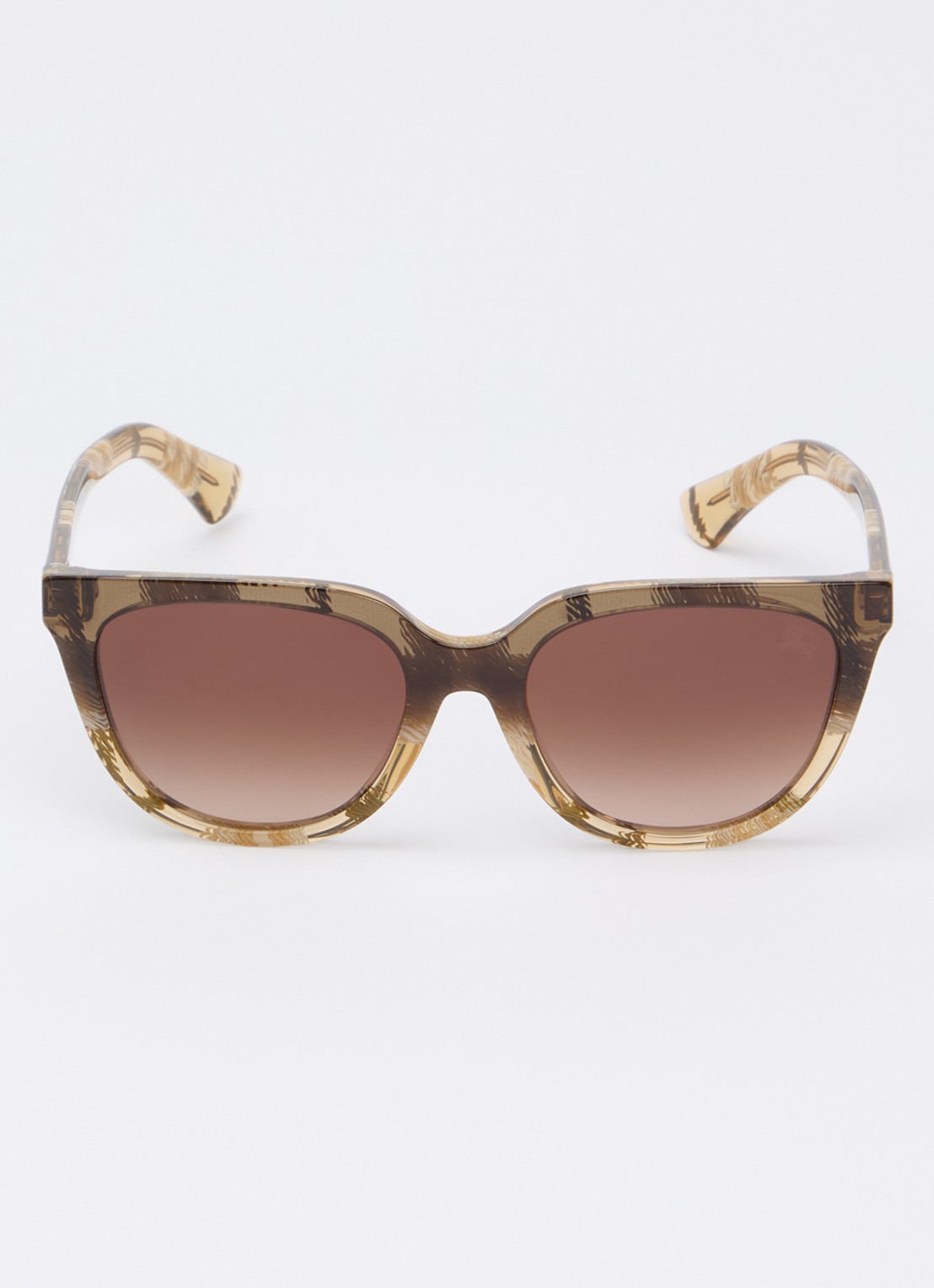 Burberry Wayfarer zonnebril BE4469 - detail 2 mosterd