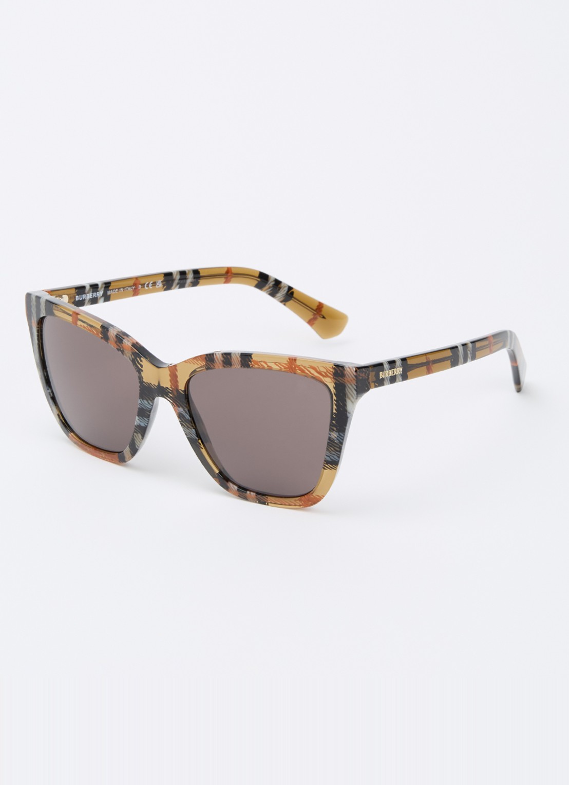 Burberry Wayfarer zonnebril BE4470 - voorkant 4 bruin