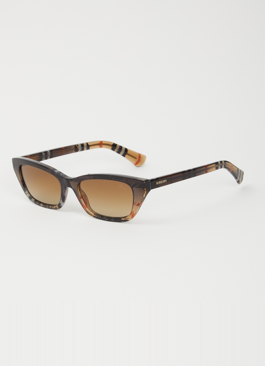 Burberry Wayfarer zonnebril BE4488 - voorkant 4 bruin