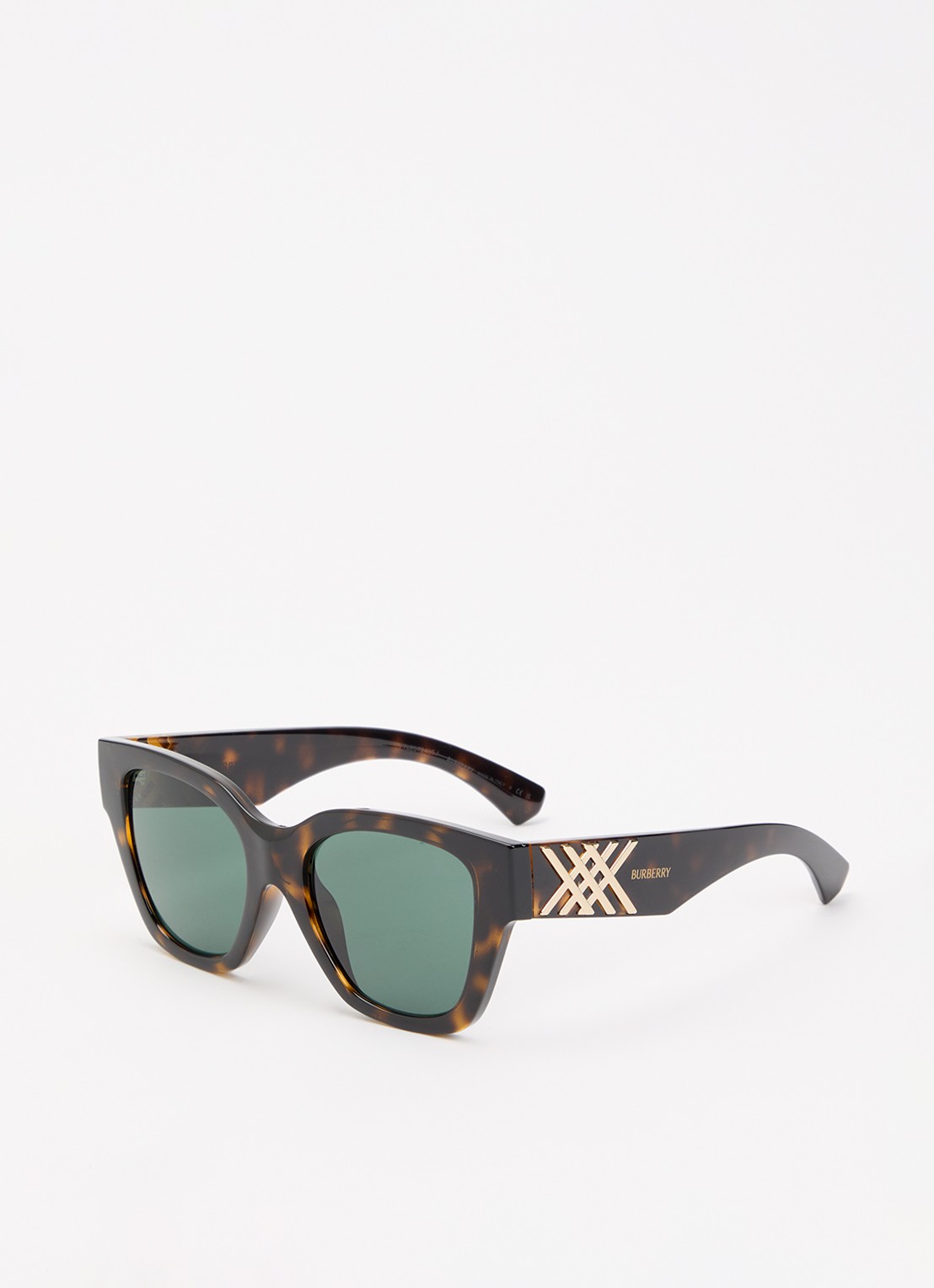 Burberry Wayfarer zonnebril BE4489U - voorkant 4 donkerbruin