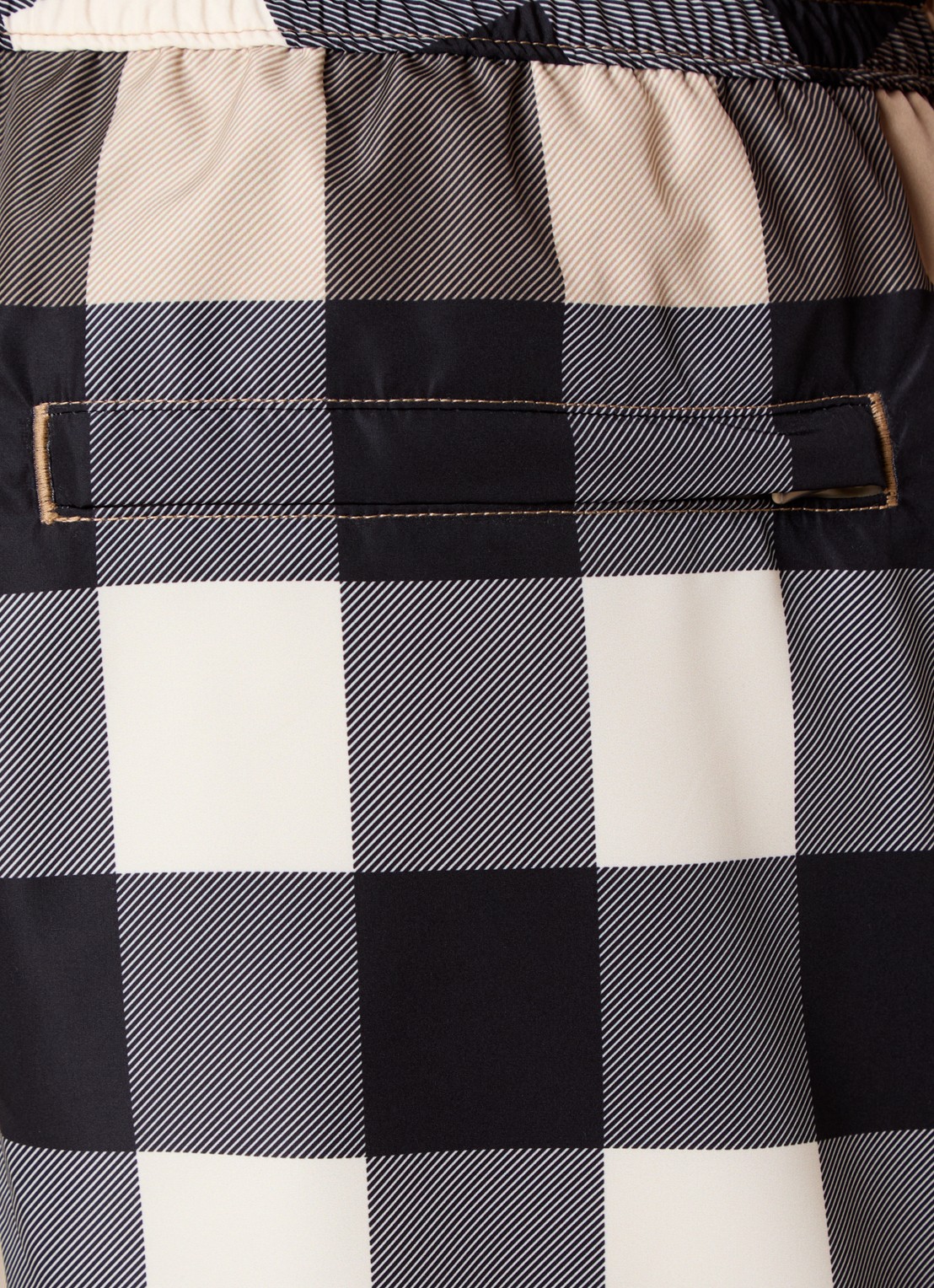 Burberry Zwemshorts met ruitdessin - detail 4 beige