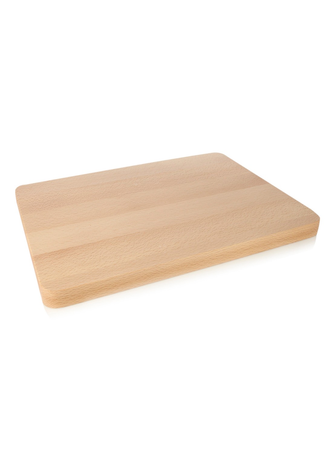 Butler Snijplank van beukenhout 40 x 30 cm - voorkant beige