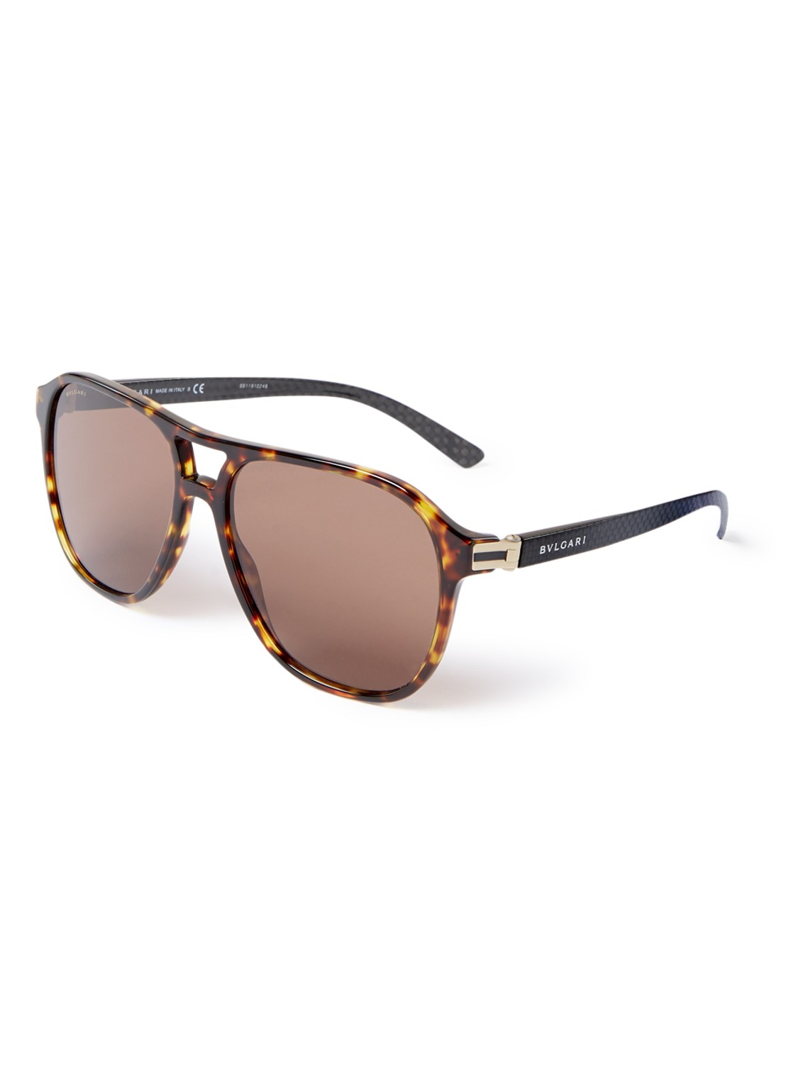 BVLGARI Zonnebril BV7034 - voorkant 4 donkerbruin