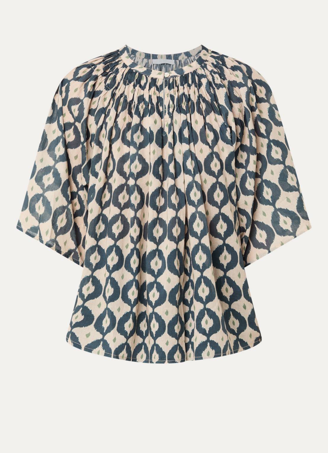 by-bar Este tuniek met print - voorkant 3 donkerbeige