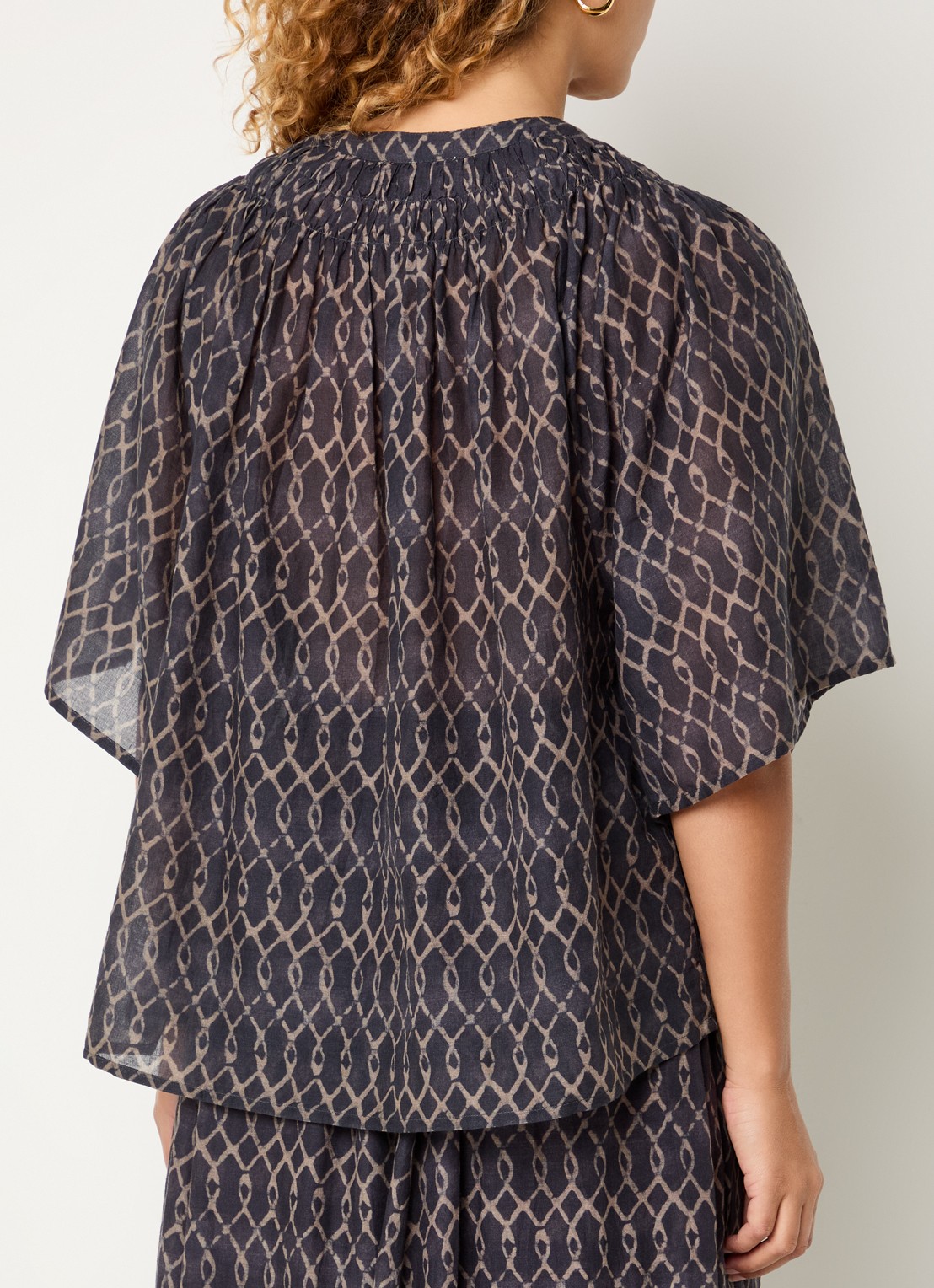 by-bar Este tuniek met print - achterkant 4 antraciet