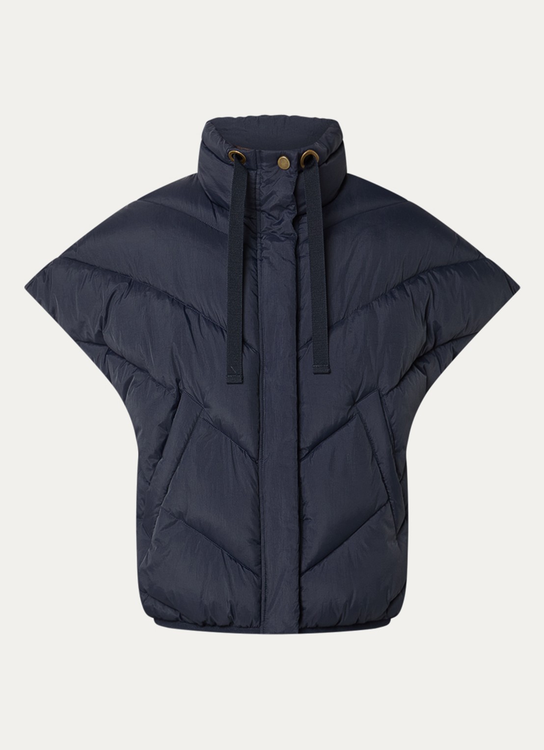 by-bar Franky bodywarmer met steekzakken - voorkant 3 donkerblauw