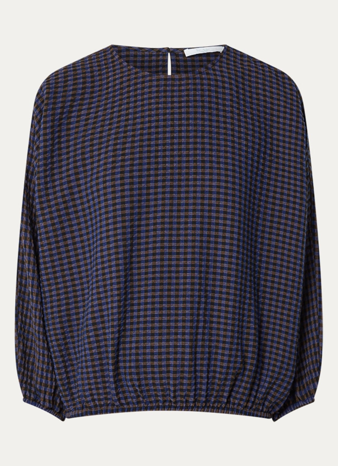 by-bar Gaya tuniek met ballonmouw - voorkant 2 royalblauw