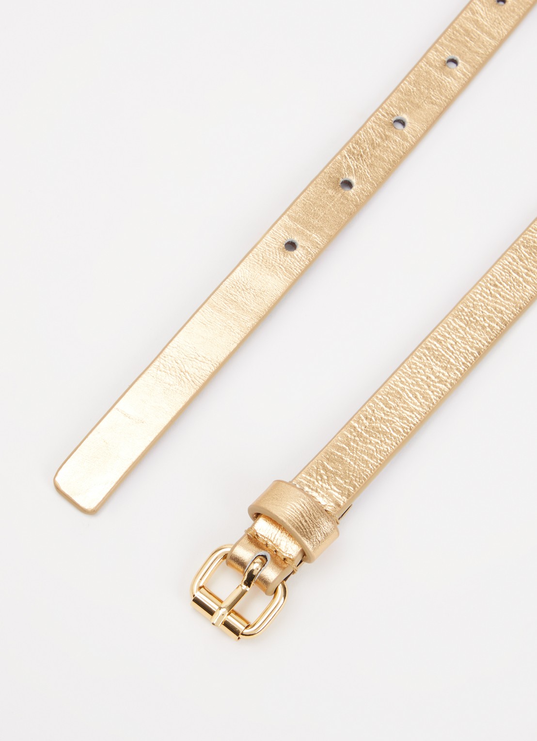 by-bar Julie riem met metallic finish  - detail 2 goud