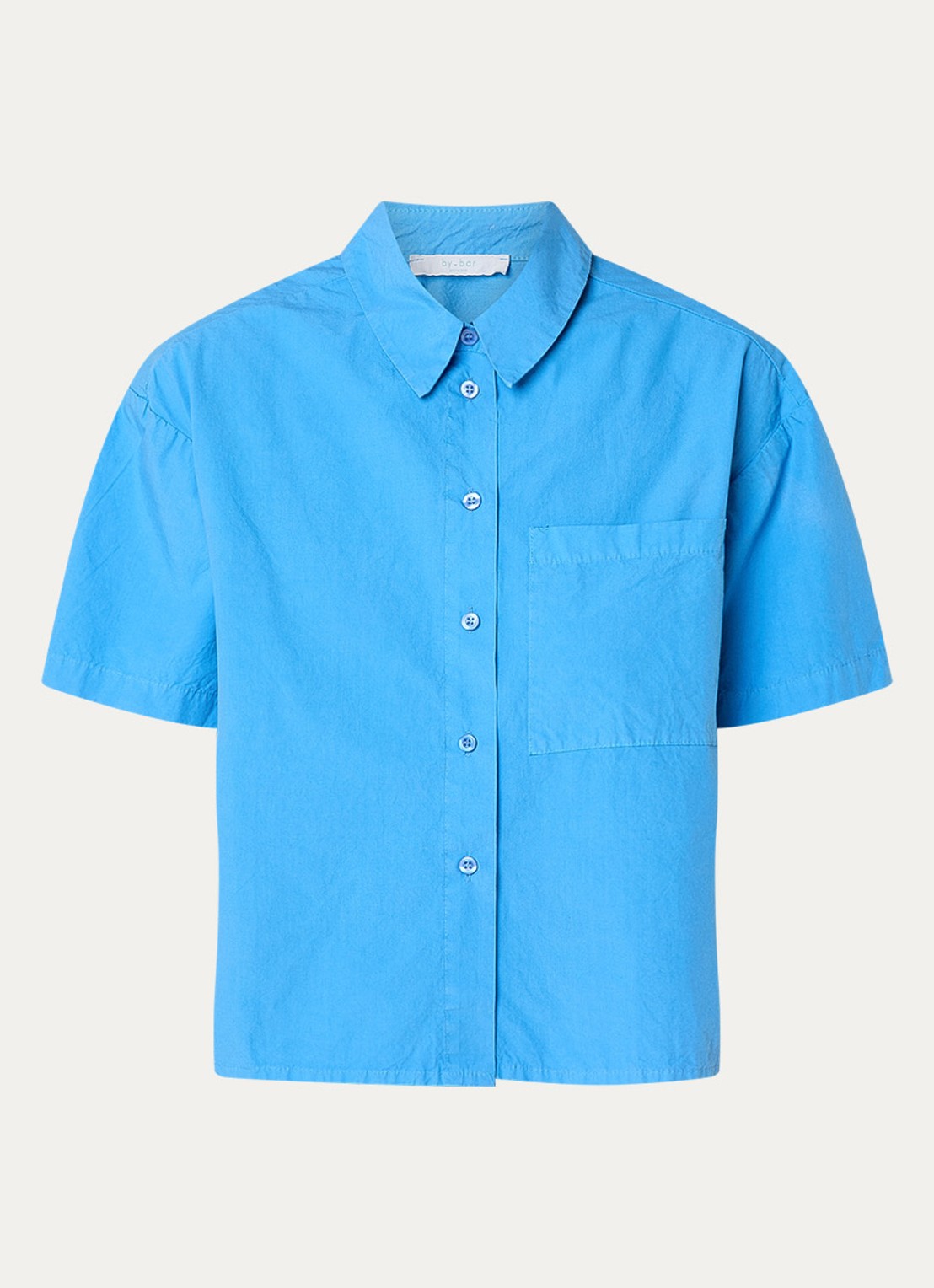 by-bar Julie Stepped openvallend jack met quilt patroon - voorkant 2 blauw
