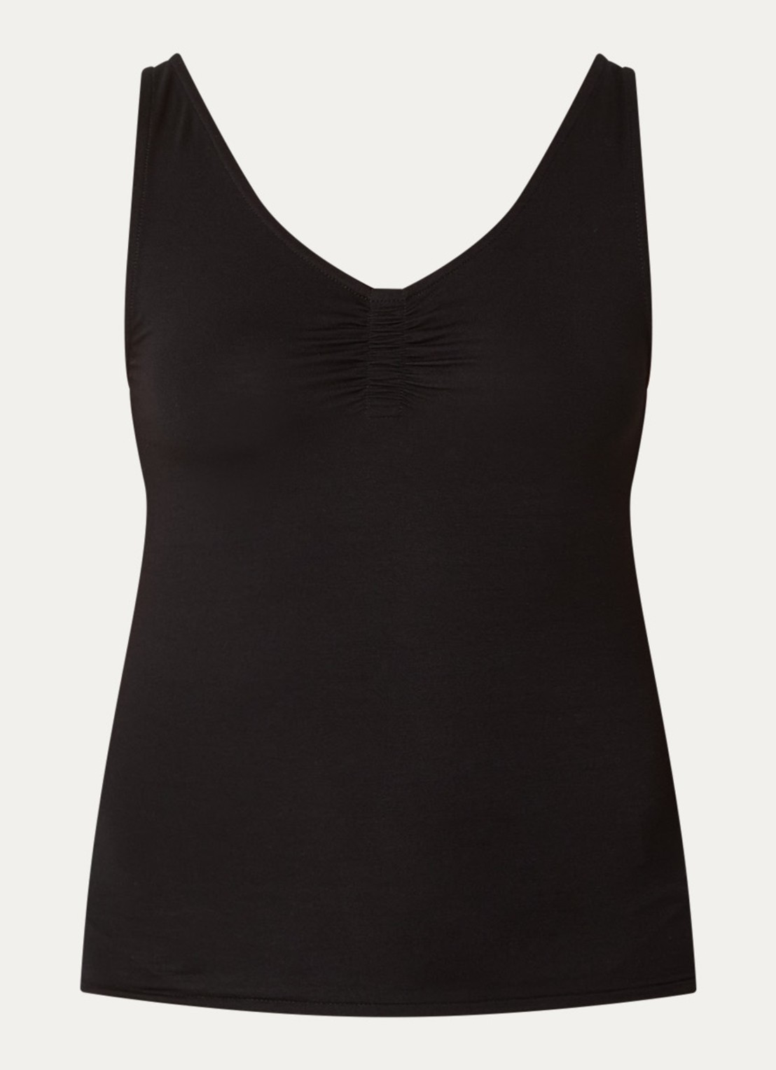 by-bar Lia tanktop met stretch - voorkant zwart