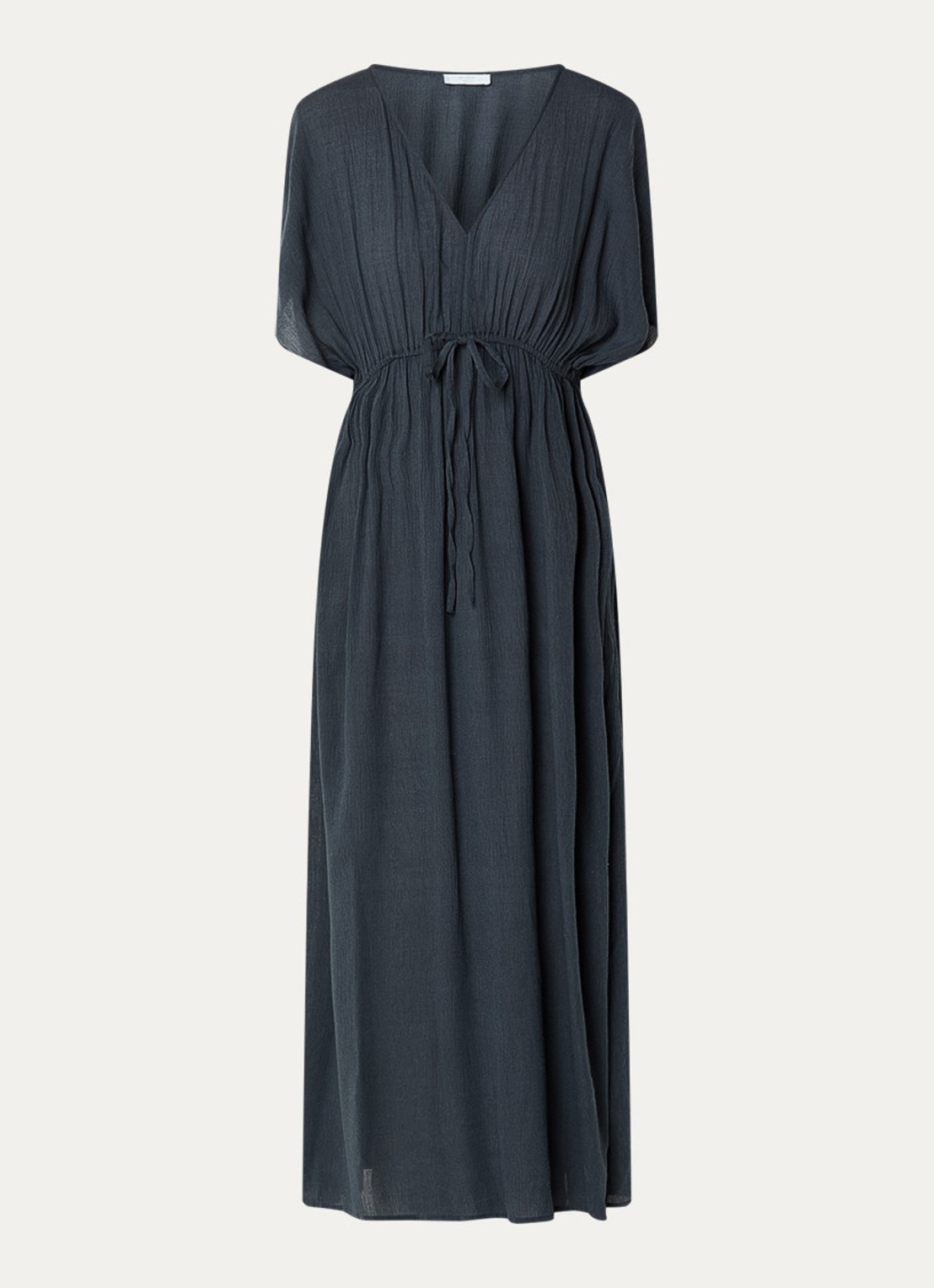 by-bar Maxi tuniekjurk met V-hals - voorkant 2 middengrijs